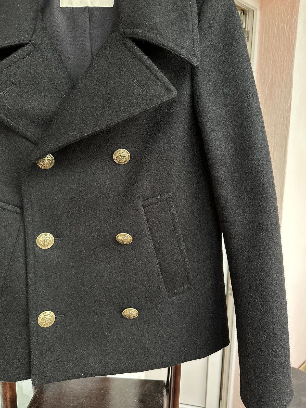 Saint Laurent Paris Saint Laurent Double Breasted Wool Coat Size XS / US 0-2 / IT 36-38 - 3 Thumbnail