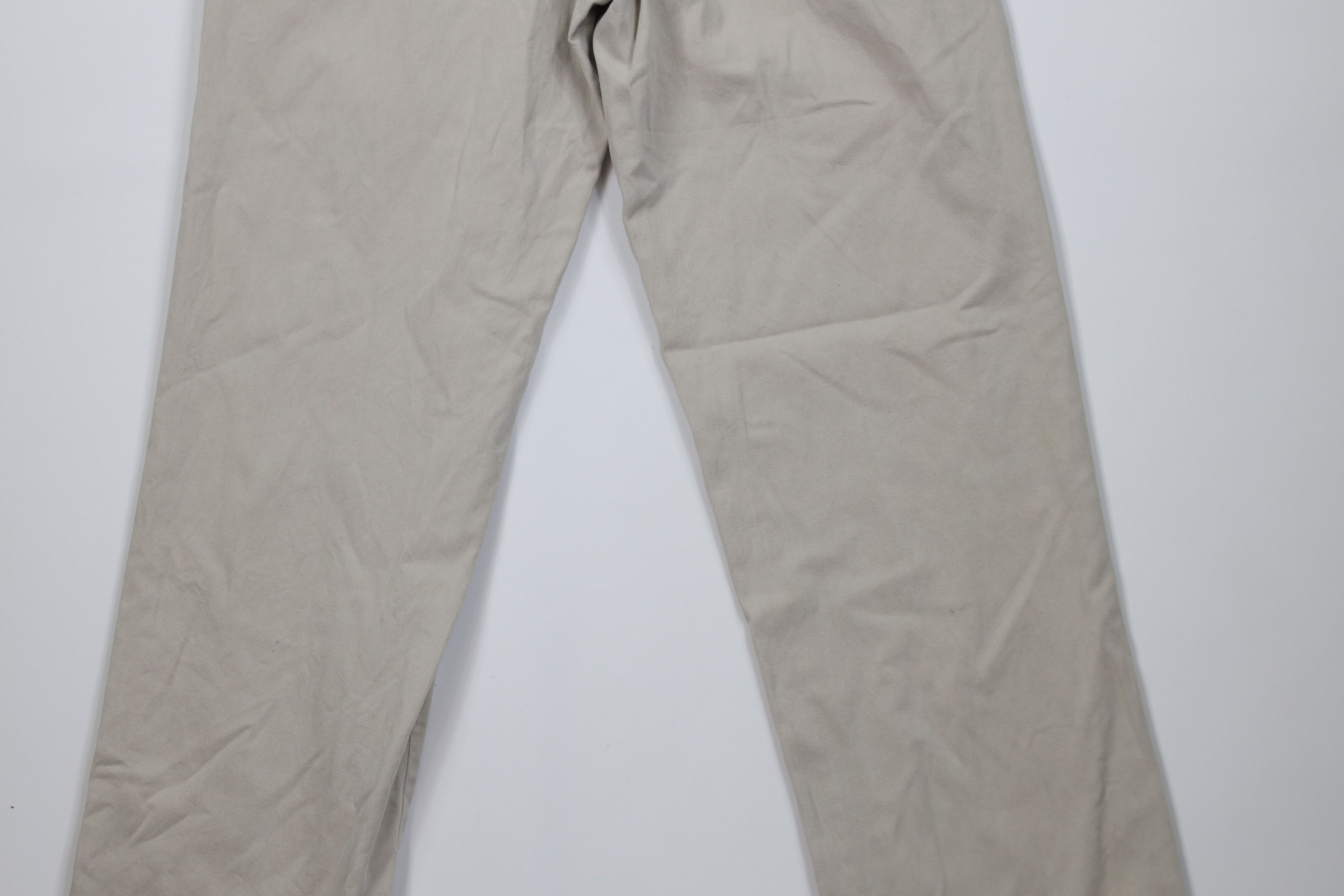 Ralph Lauren Vintage 90s Ralph Lauren Pleated Cuffed Chino Pants Cotton Size US 29 - 10 Thumbnail