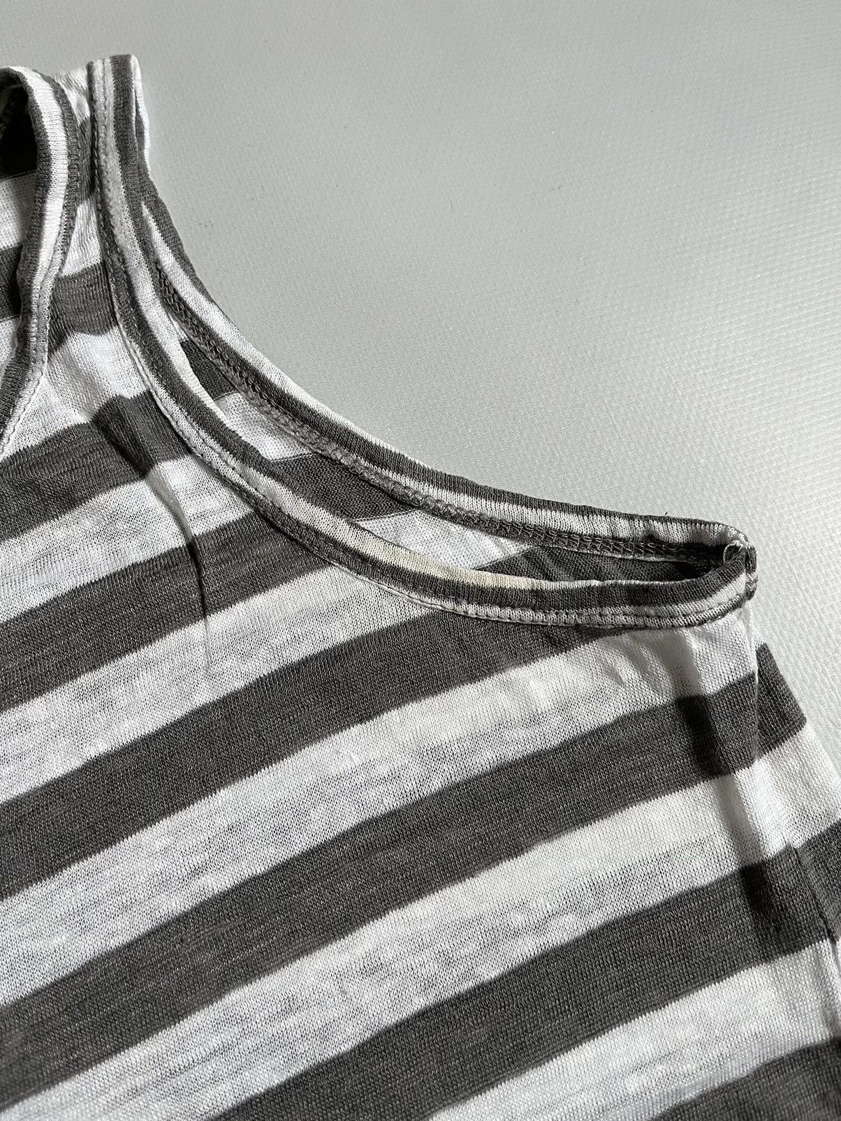 Rundholz RUNDHOLZ Black Label Striped Asymmetrical Grey Tank Top Size S / US 4 / IT 40 - 10 Thumbnail