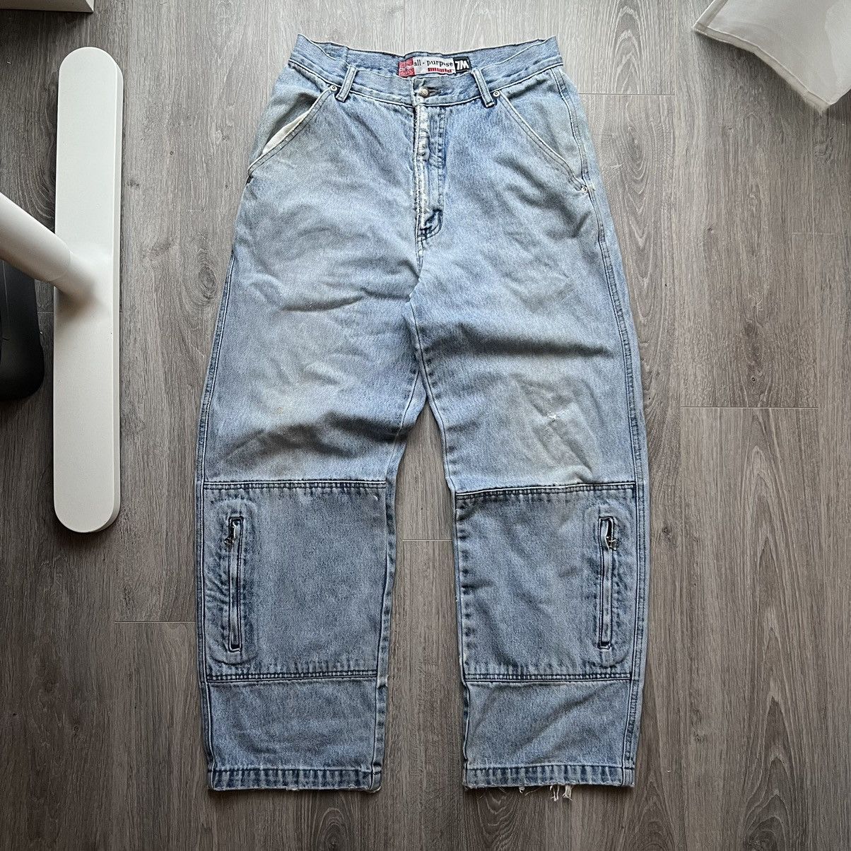 image of Bugle Boy x Vintage Jnco Style Jeans Workwear in Blue, Men's (Size 32)