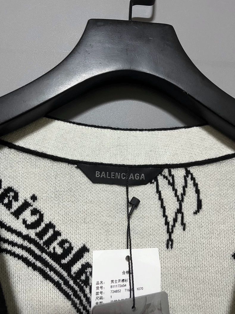 Balenciaga Balenciaga Multi Element Full Print Bullet Curtain cardigan Size US S / EU 44-46 / 1 - 3 Thumbnail