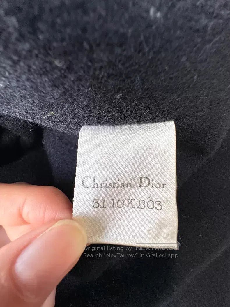 Dior Dior Black wool collar coat Size S / US 4 / IT 40 - 8 Thumbnail