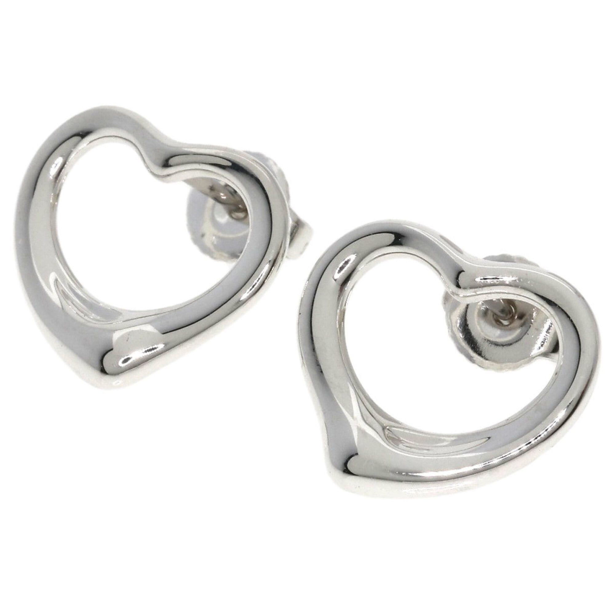 Tiffany & Co. Tiffany & Co. Open Heart Earrings, Silver/14K White Gold, Women's. Size ONE SIZE - 1 Thumbnail