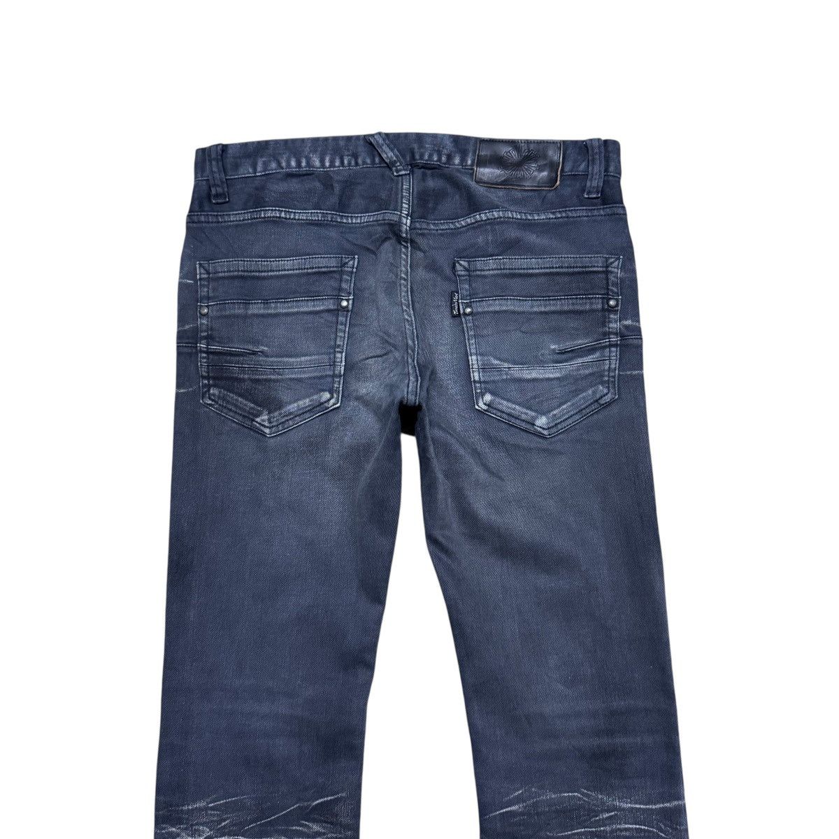 Tornado Mart Tornado Mart Grey Denim Low Flare Jeans Clawmark Size US 31 - 9 Thumbnail