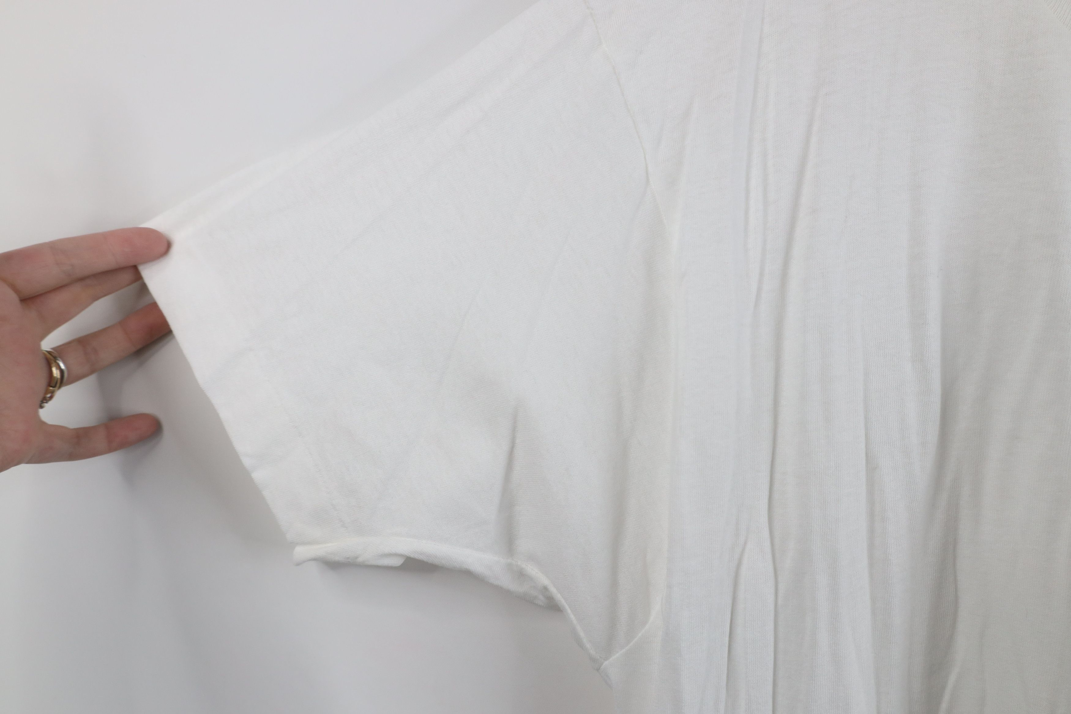Vintage Vintage 90s Streetwear Cotton Short Sleeve T-Shirt White USA Size US XL / EU 56 / 4 - 5 Thumbnail