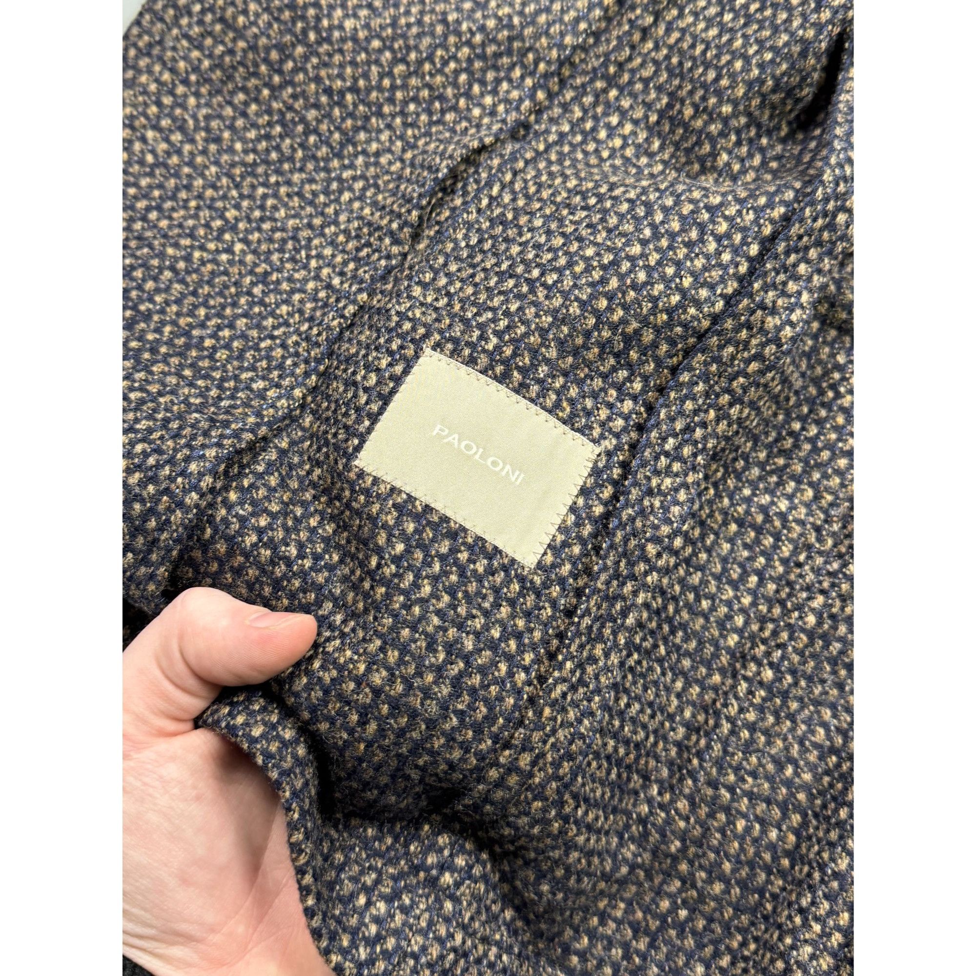 Paoloni Paoloni Wool Cotton Cashmere Blend Knitted Blazer (Y1246) Size 40R - 6 Thumbnail