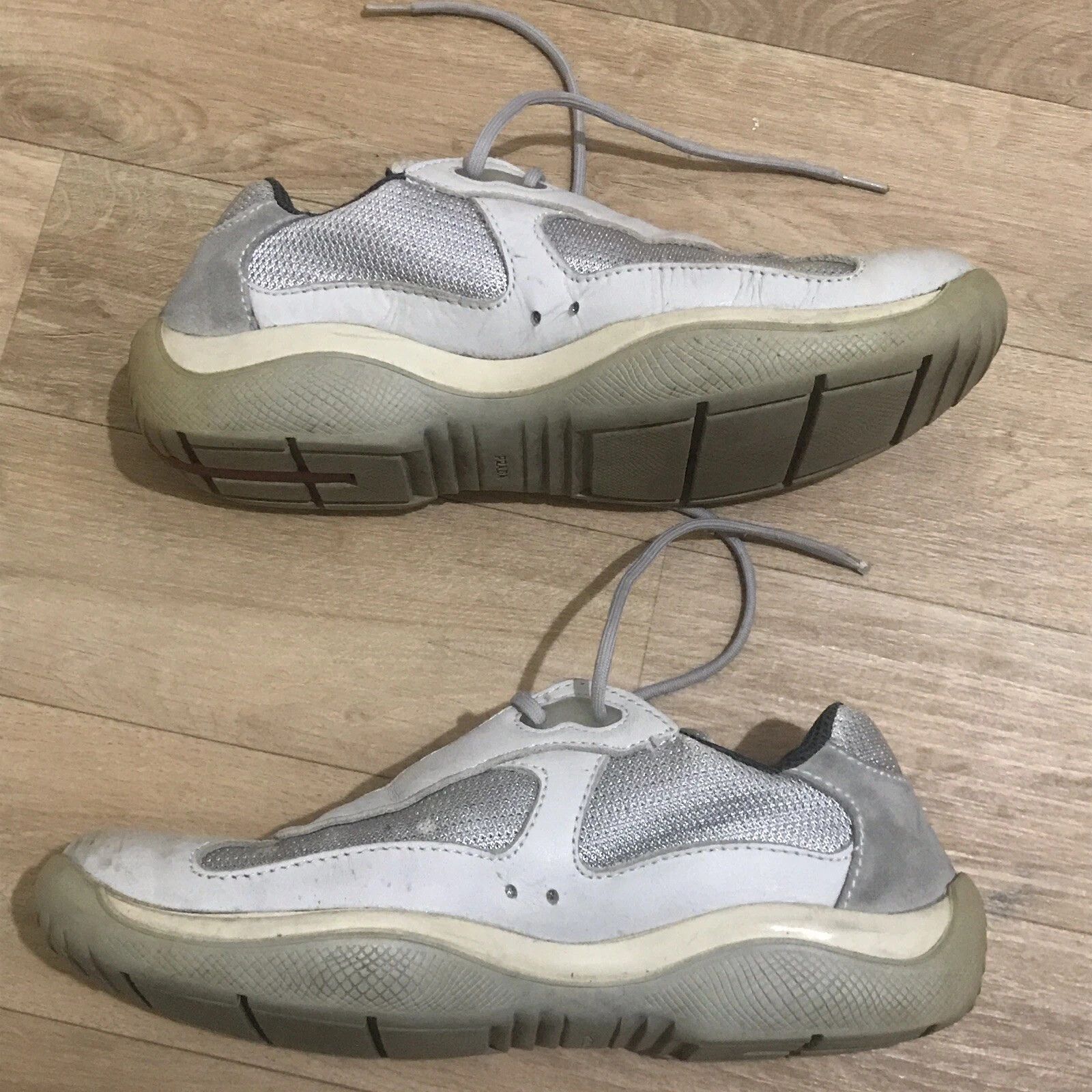 Prada Prada America's Cup Sneakers Leather Mesh Low Top Size US 10 / IT 40 - 5 Thumbnail