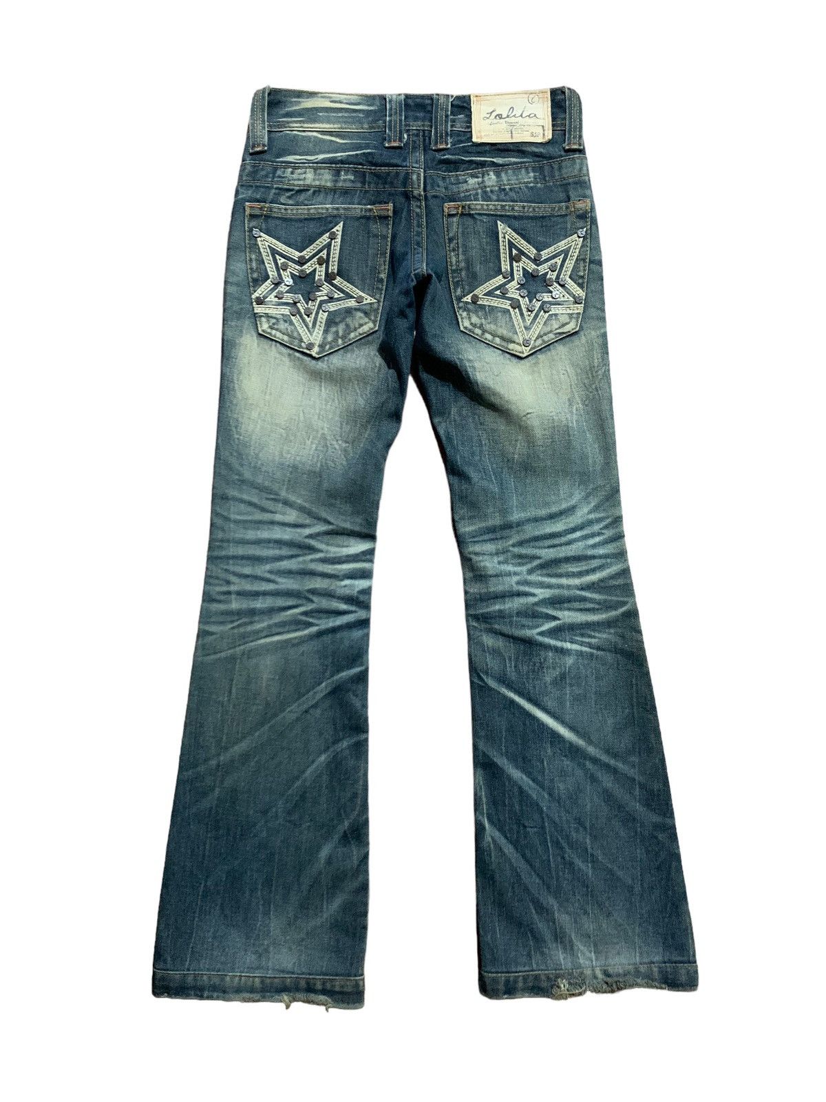 Le Grande Bleu (L.G.B.) Lolita studded star clawmark flared jeans Size US 28 / EU 44 - 1 Thumbnail