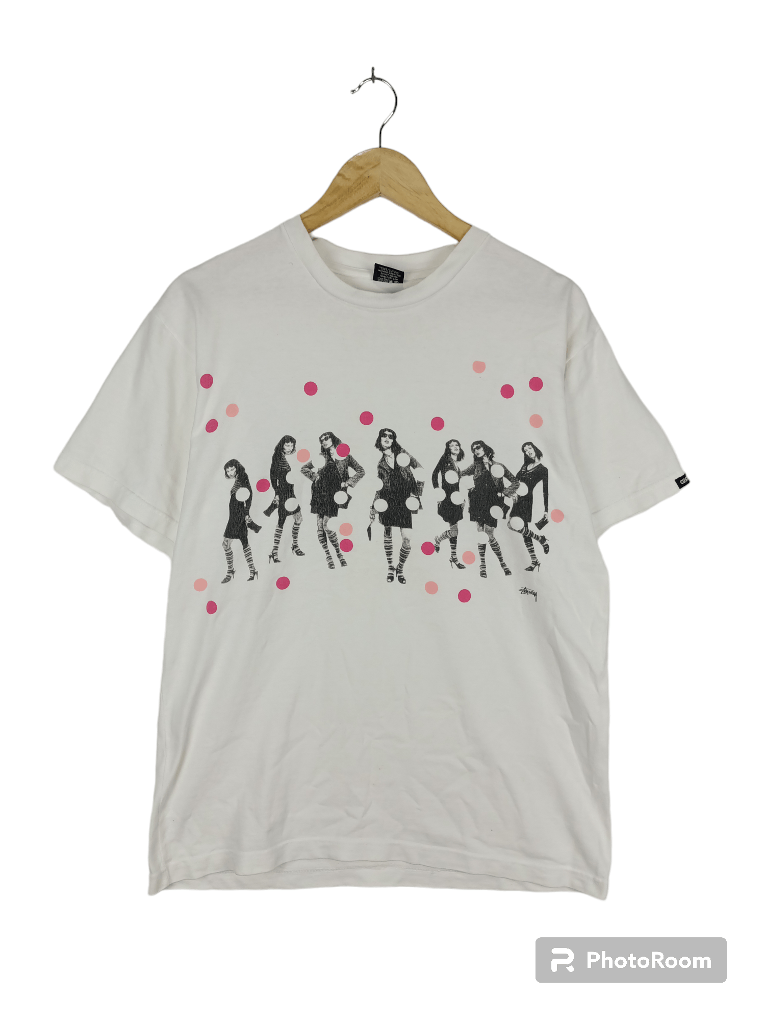 Stussy × Vintage Rare!! Vintage stussy customade photo print t 