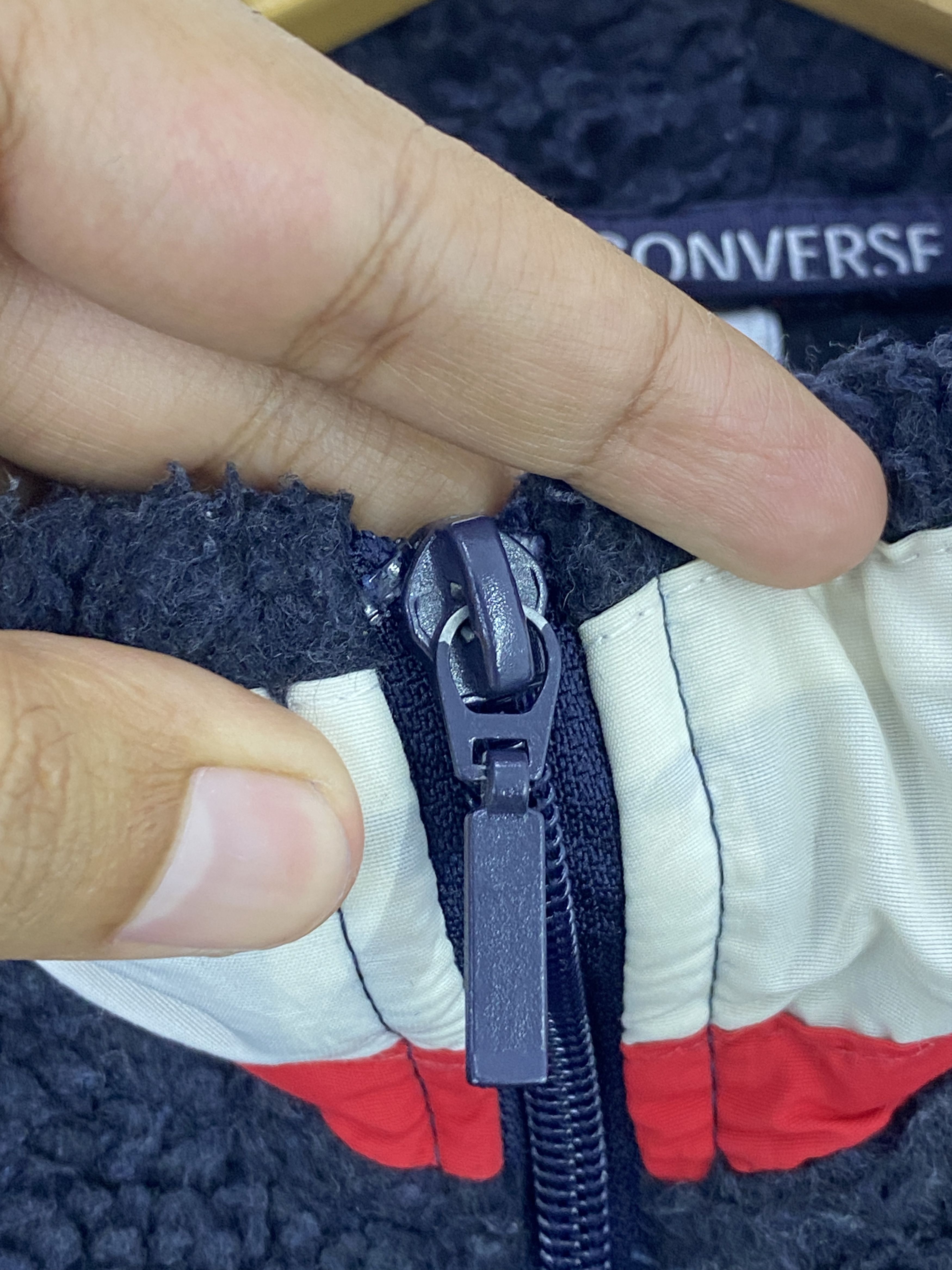 Converse Vintage Converse Fleece Zipper Jacket JA0144 Size US L / EU 52-54 / 3 - 11 Thumbnail