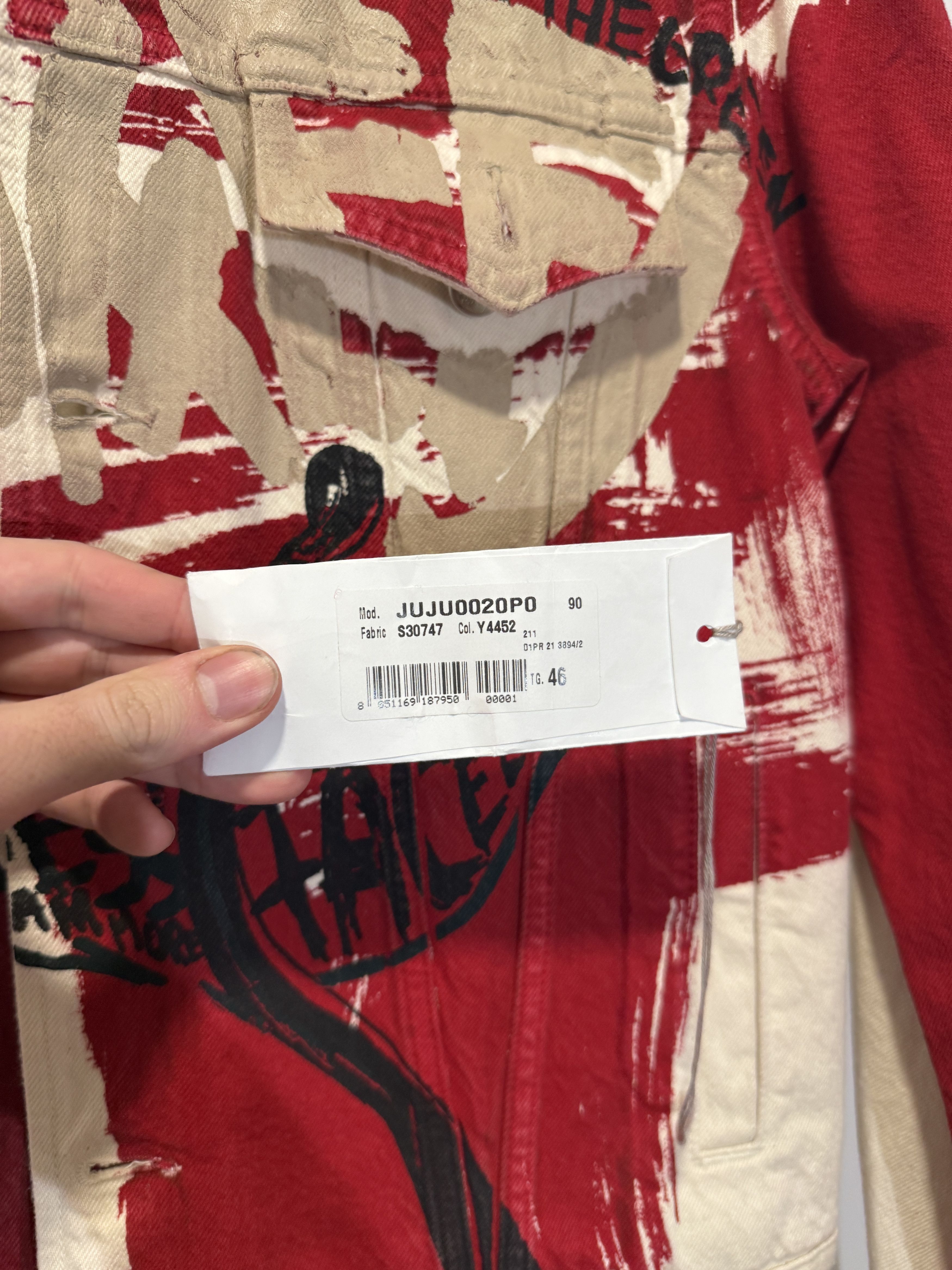 Marni Painted Denim Jacket Size US M / EU 48-50 / 2 - 2 Thumbnail