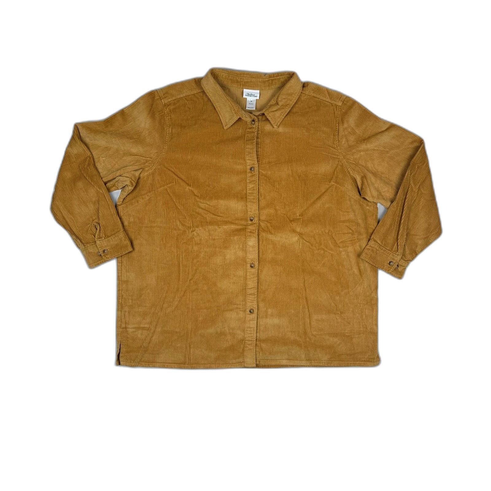 The North Face The Vermont Country Store Tan Button Down Corduroy Shacket S Size US M / EU 48-50 / 2 - 1 Thumbnail