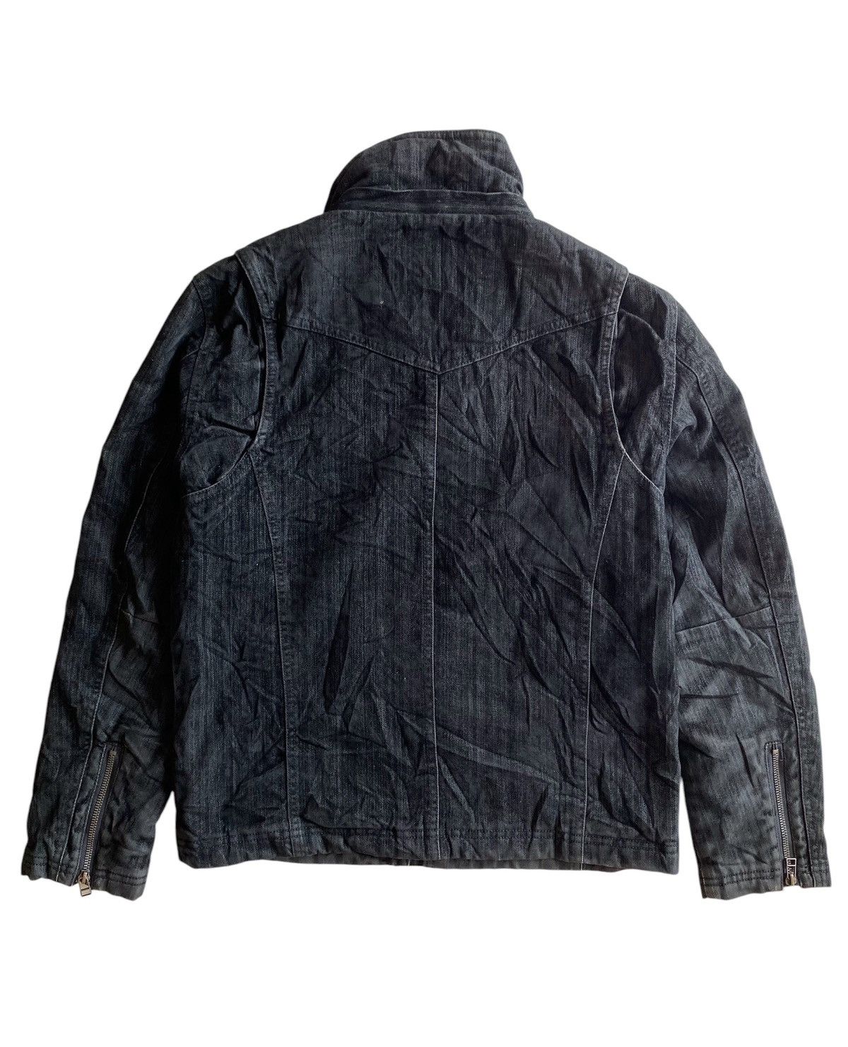 If Six Was Nine × Japanese Brand × Le Grande Bleu (L.G.B.) ⚡️SEND OFFERS⚡️ Roushatte Tectical Biker Denim Jacket Size US M / EU 48-50 / 2 - 10 Thumbnail