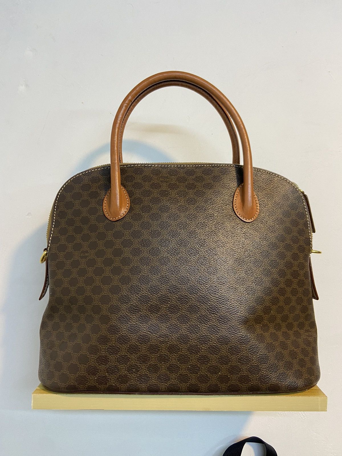 Celine ❗️LAST DROP ❗️Celine Macadam Canvas Handbag Brown Coated Size ONE SIZE - 1 Thumbnail