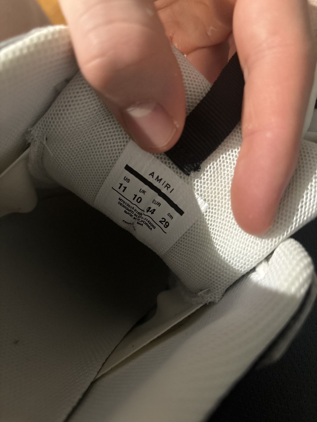 Amiri Amiri Bone Runner White Black Size US 11 / EU 44 - 12 Thumbnail