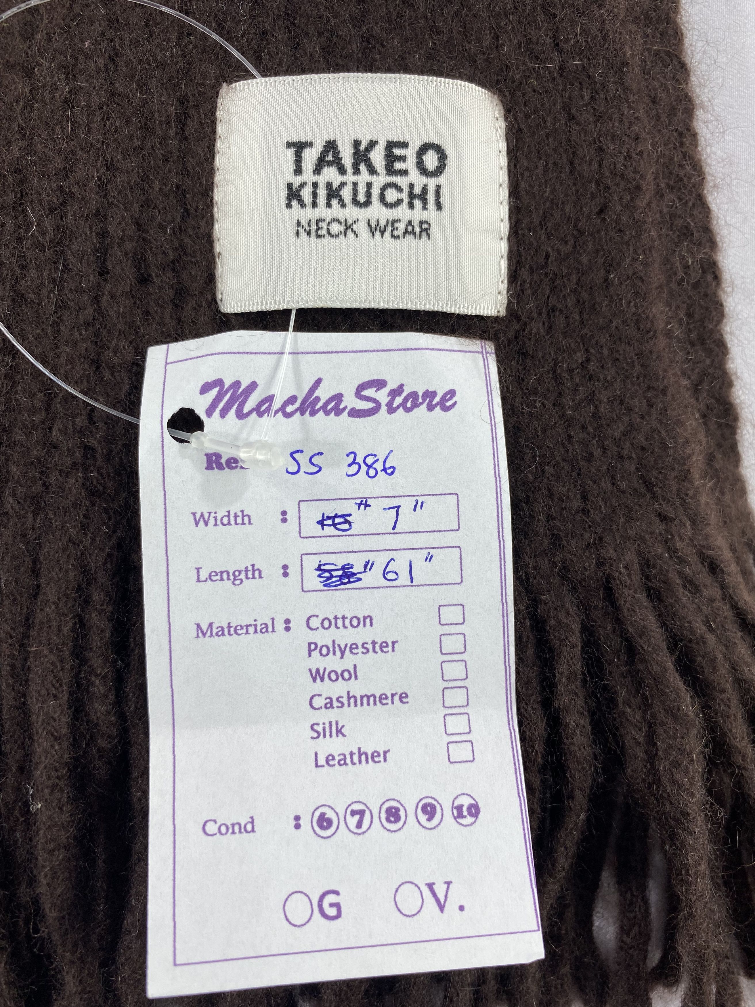 Takeo Kikuchi Takeo Kikuchi Scarf / Muffler / Neckwear Size ONE SIZE - 5 Thumbnail