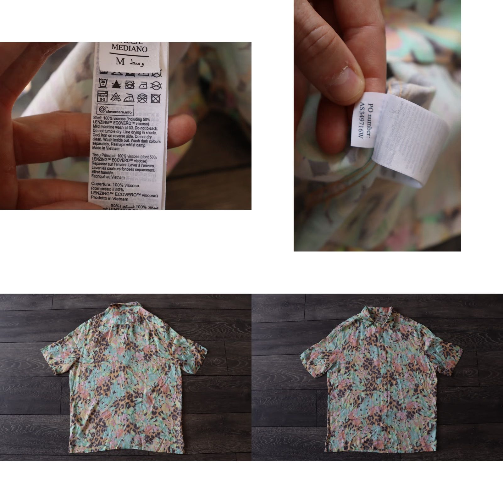 Allsaints ALL SAINTS LIGULARIA SHORT SLEEVE SHIRT FLORAL CHEETAH PRINT 100% VISCOSE MENS M Size US M / EU 48-50 / 2 - 8 Thumbnail