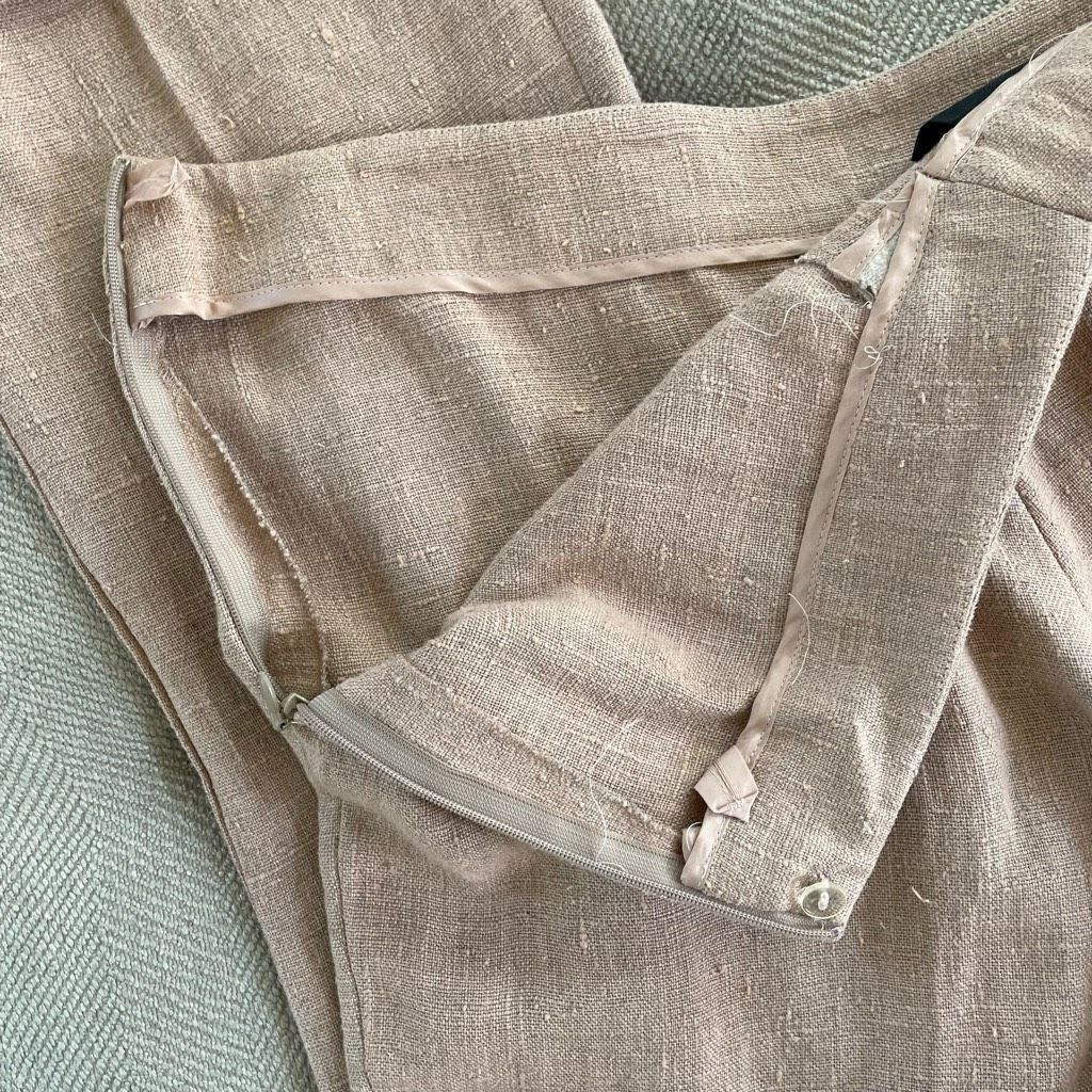 Akris Akris Nubby Linen Cuffed Side Zip Trousers Pants 12 Size 34" / US 12 / IT 48 - 9 Thumbnail