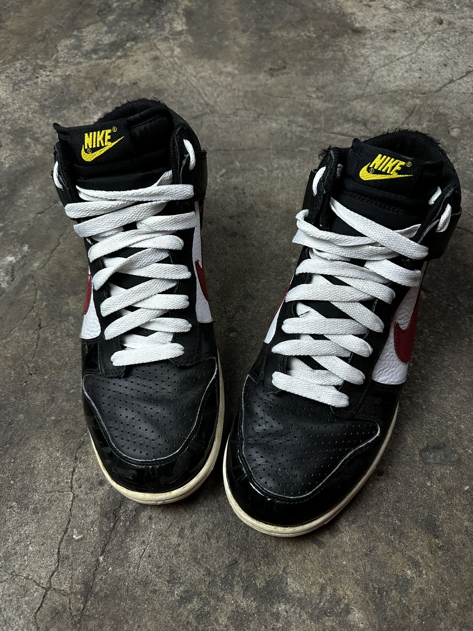 Nike 00s Vintage Nike Dunk Hi Leather Sneakers Size US 10 / EU 43 - 5 Thumbnail