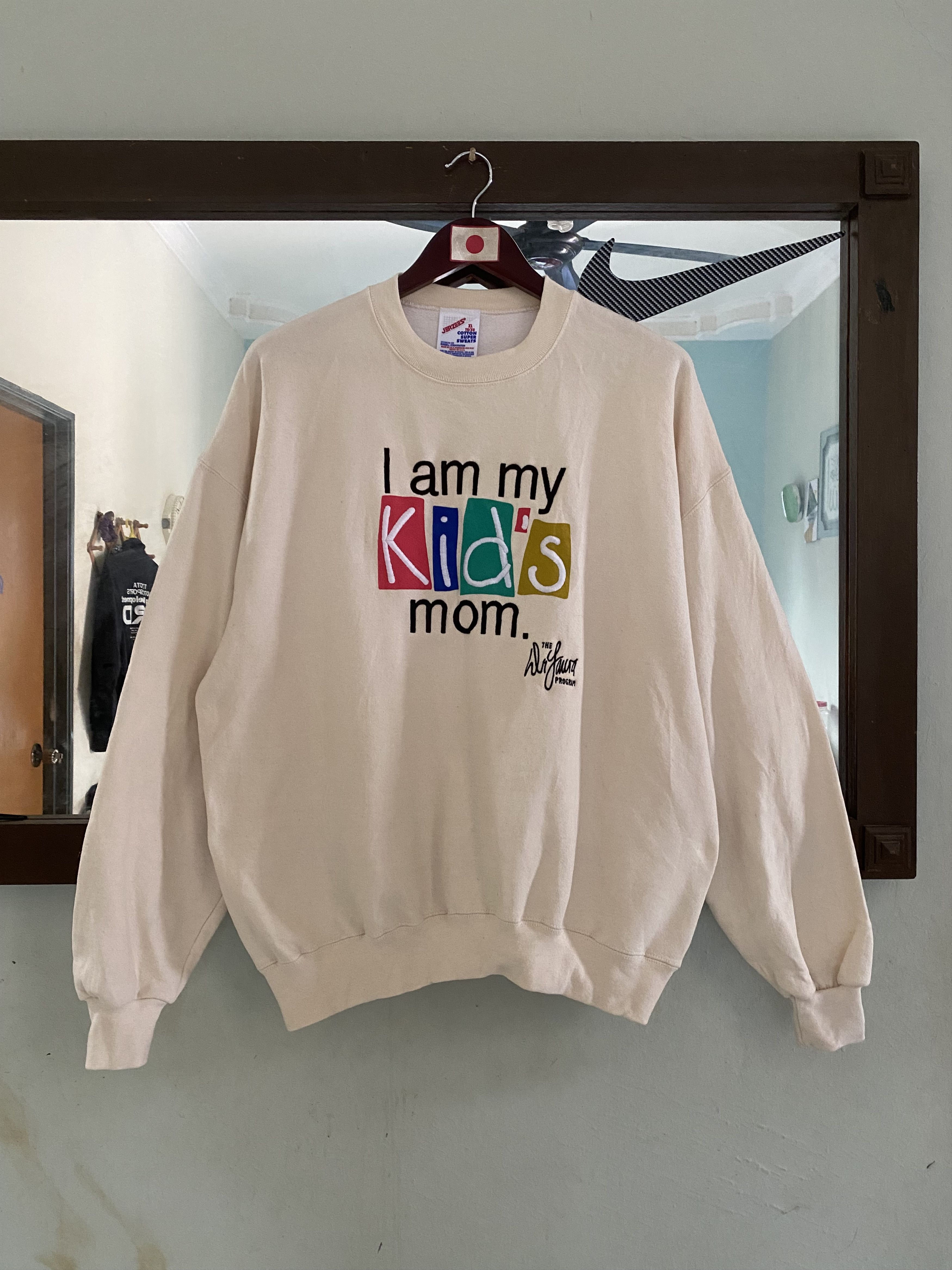 Jerzees × Vintage Vintage Rare 90s I am my Kids mom Sweatshirt XL Size Size US XL / EU 56 / 4 - 1 Thumbnail