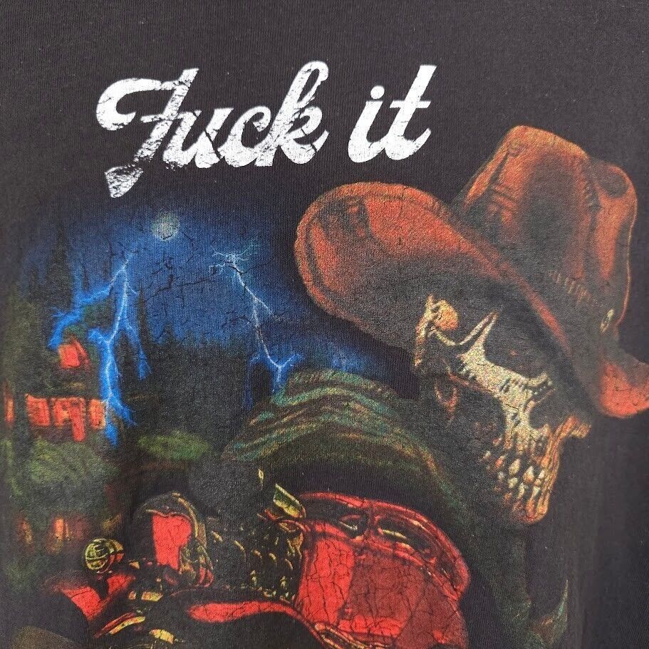 Other F*ck It Sinner T Shirt Mens Size XL Black Lightning Skeleton Size US XL / EU 56 / 4 - 2 Thumbnail