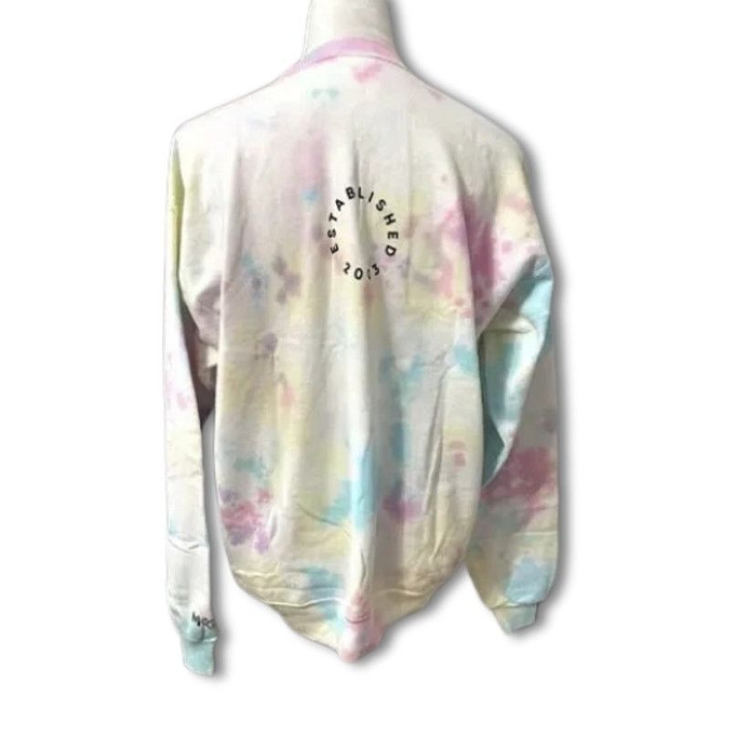 Hanes Hanes Tie Dye Sweatshirt Ribbed Cuffs Cotton Multicolor M Size M / US 6-8 / IT 42-44 - 4 Thumbnail