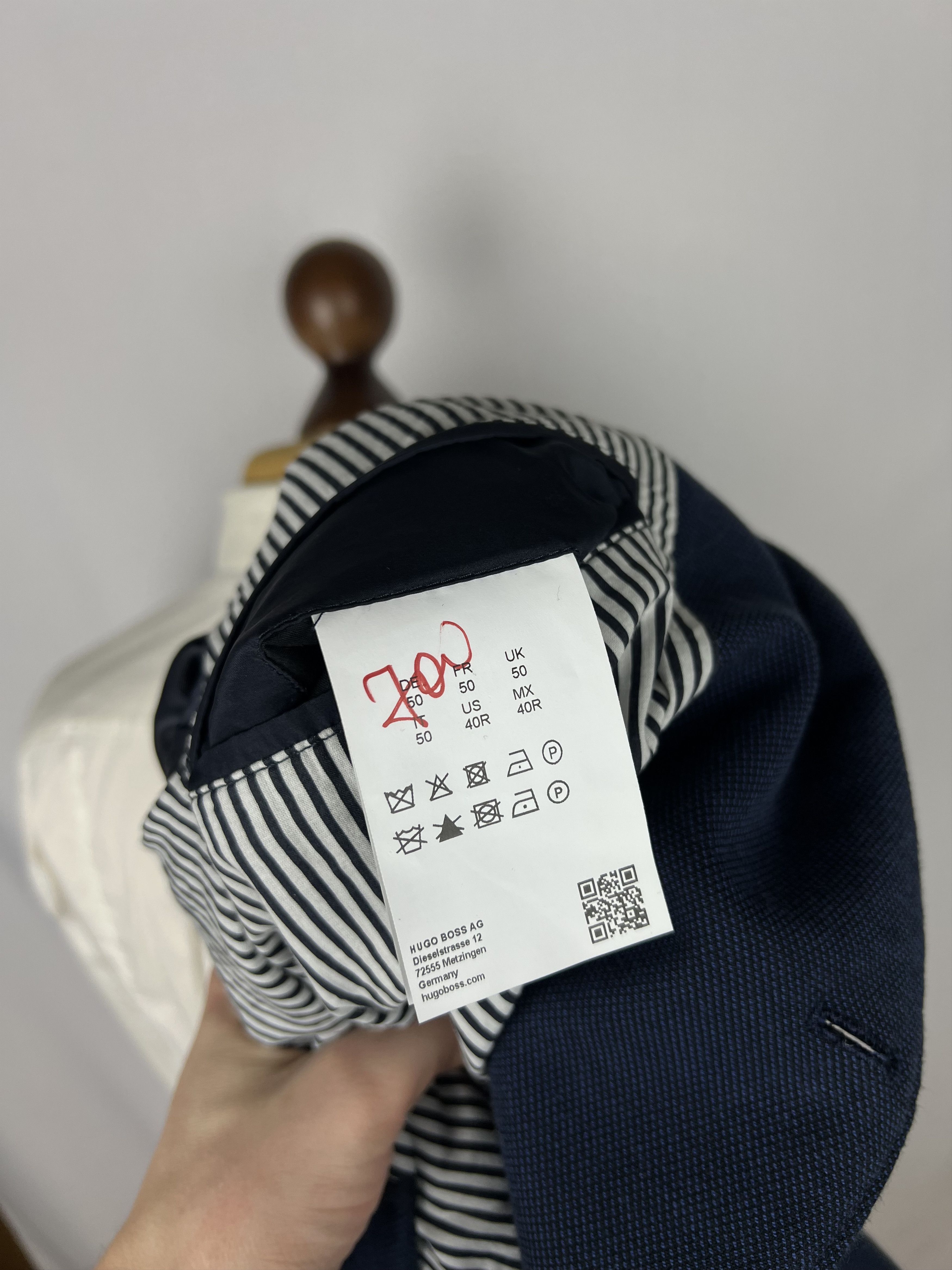 Hugo Boss Solid Textured Cotton Unlined Modern Sport Coat Size 40R - 10 Thumbnail