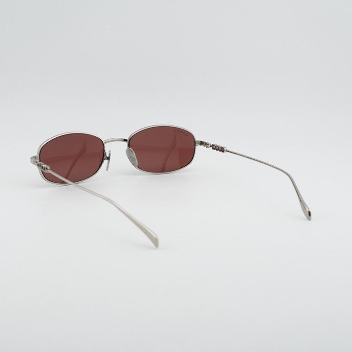 Gucci Gucci GG1940S 003 Sunglasses Silver Rectangle Frame, Red Size ONE SIZE - 10 Thumbnail