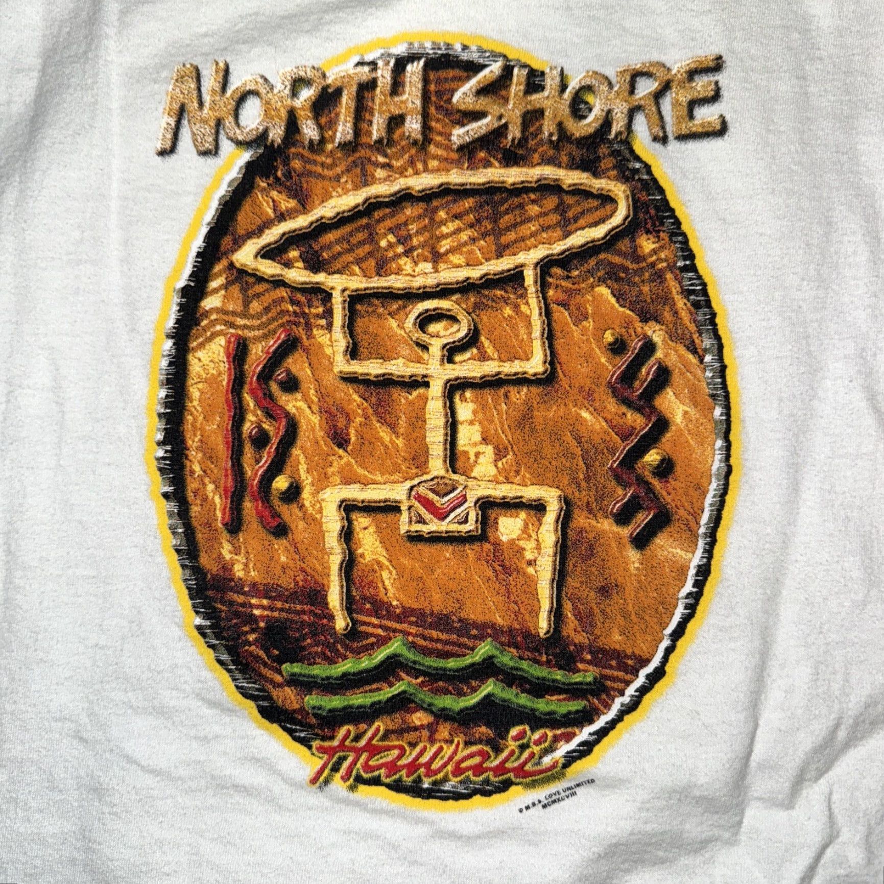 Hanes VINTAGE North Shore Hawaii T-Shirt White XL Hanes Heavyweight Men Shirt XS? Size US XL / EU 56 / 4 - 5 Thumbnail