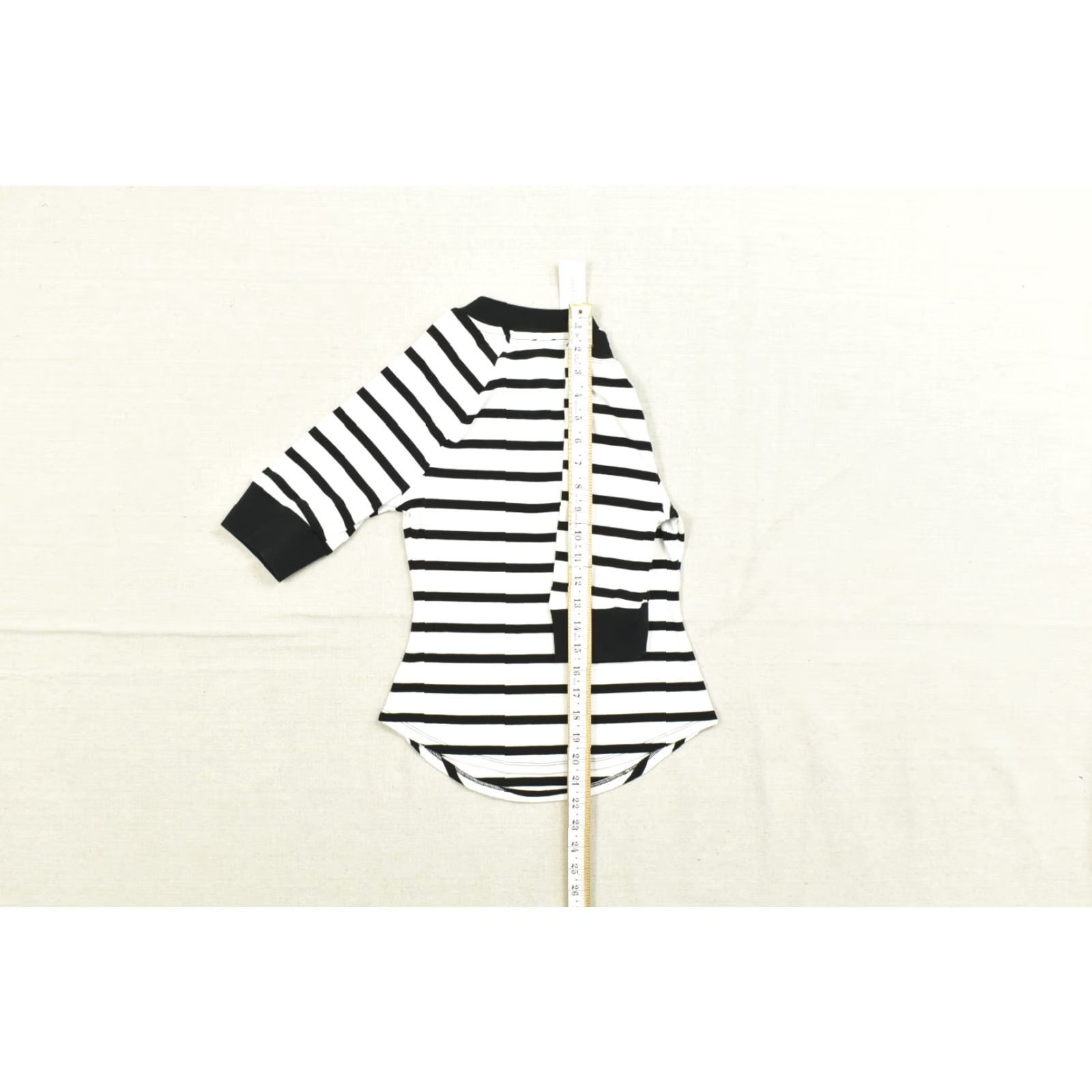 Vintage Maeve Women Blouse Henley Knit Striped Ivory Black Long Sleeve Tunic Casual XS? Size S / US 4 / IT 40 - 5 Thumbnail