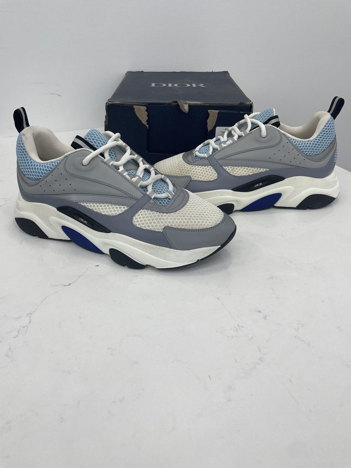 Dior Dior B22 white, blue and black Size US 13 / EU 46 - 1 Thumbnail