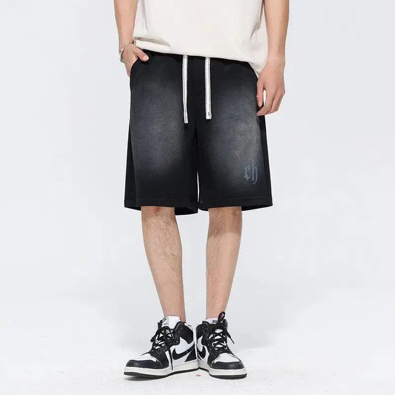 Japanese Brand Retro loose straight denim shorts Size US 32 / EU 48 - 4 Thumbnail
