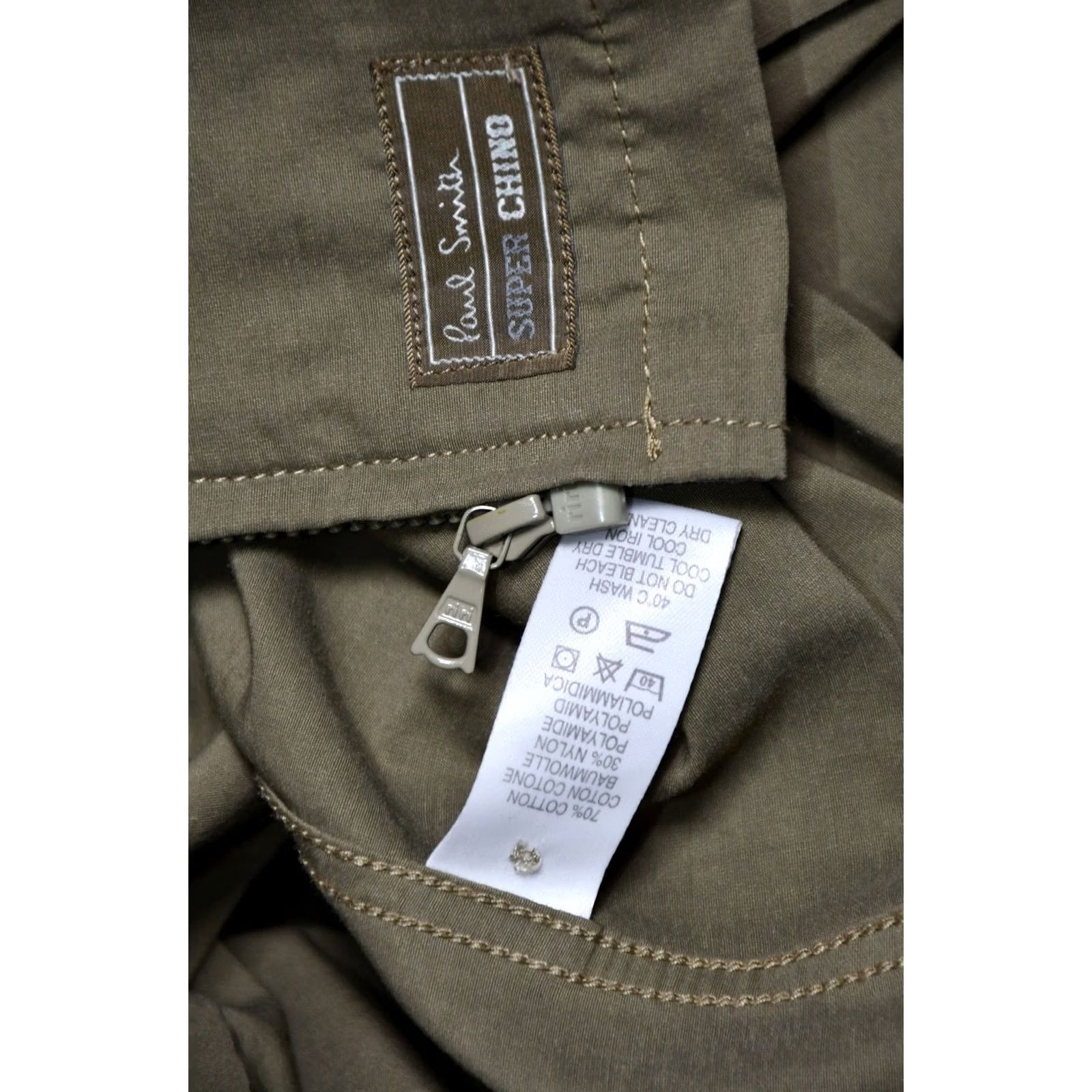 Paul Smith PAUL SMITH Shirt L Khaki 90's Vintage Short Sleeve Button-Up Men Regular Size L Chest 58cm Back Length 73cm Collar 43cm Cotton Nylon Solid Casual Size US L / EU 52-54 / 3 - 8 Thumbnail