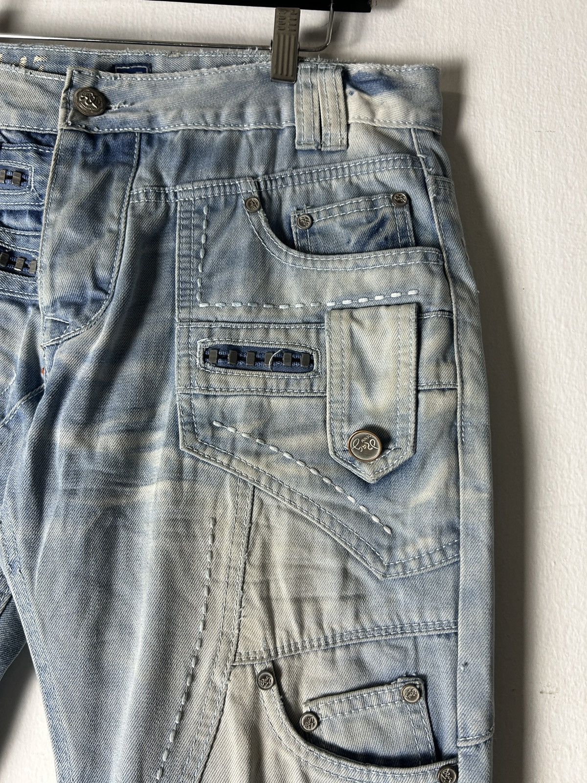 Japanese Brand Blue Jeans Rag Famous Denim Multipocket Japan Style Size US 35 - 6 Thumbnail