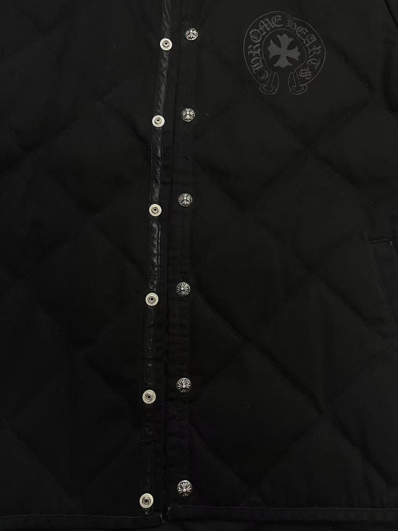 Chrome Hearts Chrome Hearts Quilted Horseshoe Black Padded Jacket Size US L / EU 52-54 / 3 - 4 Thumbnail