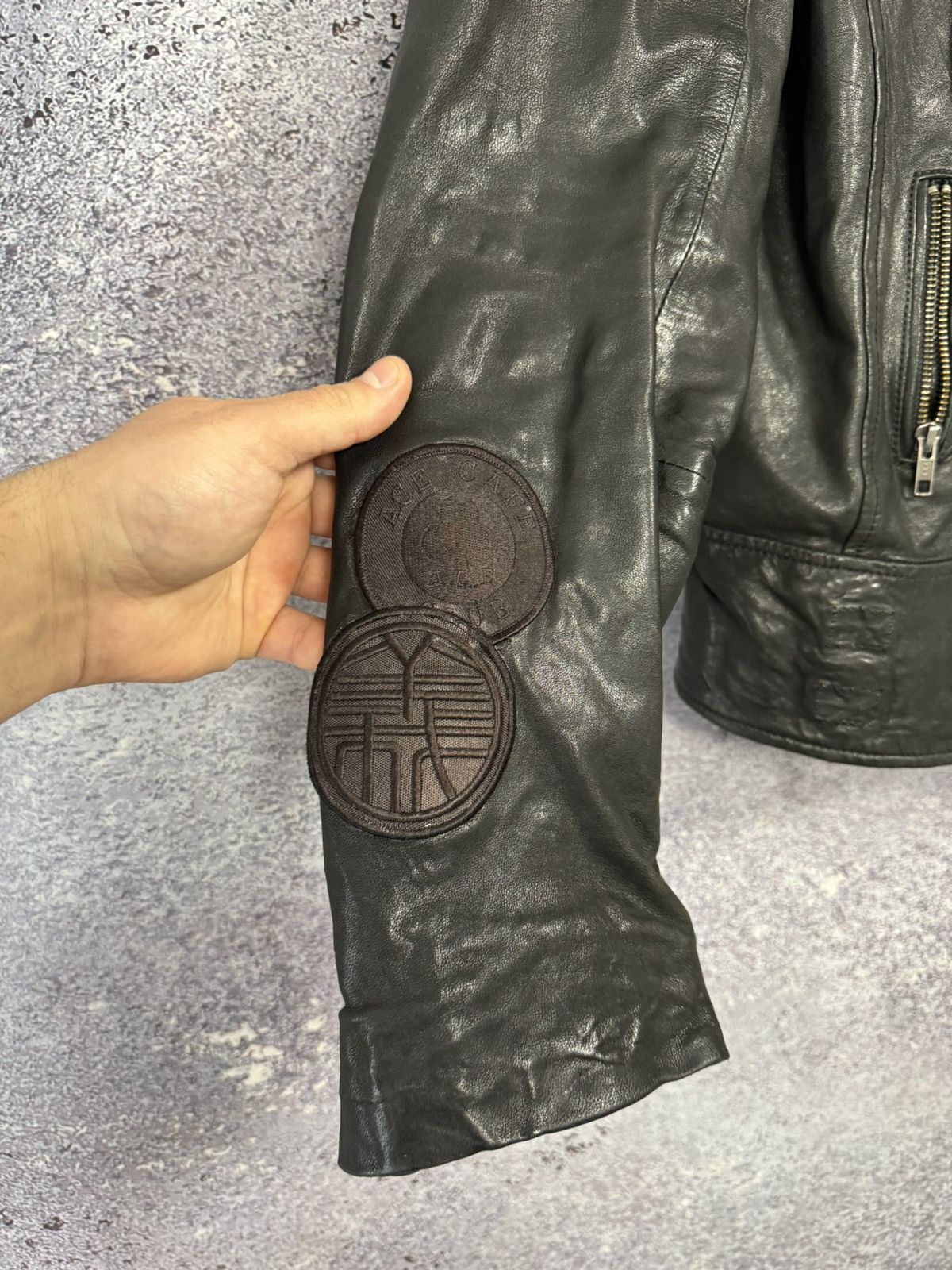 Allsaints All Saints Leather Jacket Women’s Uk 14 Black Lamb Papin Size L / US 10 / IT 46 - 7 Thumbnail