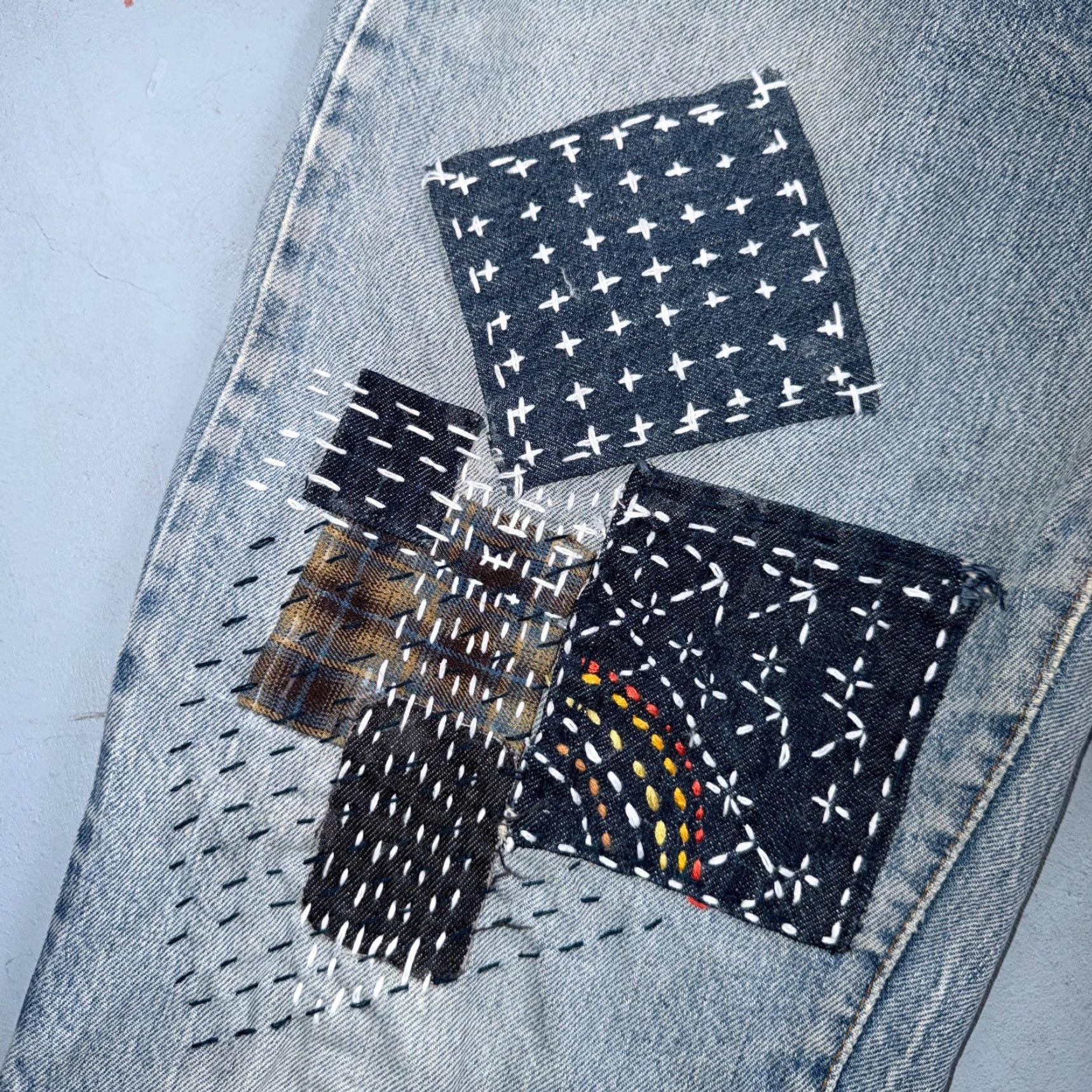 Levi's Levis 501 Vintage 80s Redline Selvedge Jeans Light Wash 34x32 30x? USA XX Button Fly Men Regular Denim Cotton Size US 34 / EU 50 - 4 Thumbnail