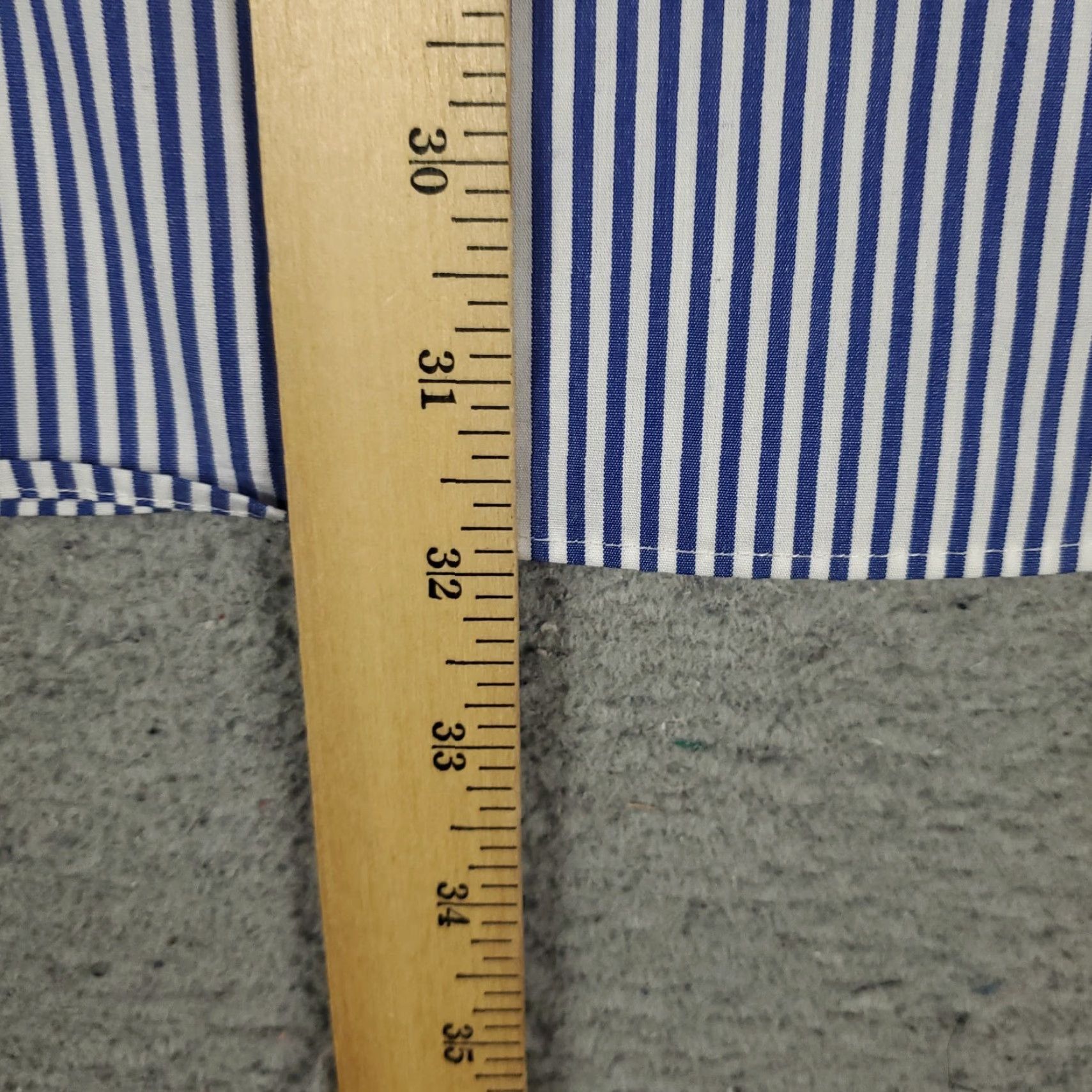 Ralph Lauren Ralph Lauren Shirt Mens 17 Blue Striped Classic Fit Dress Button Up Long Sleeve Size 46R - 4 Thumbnail