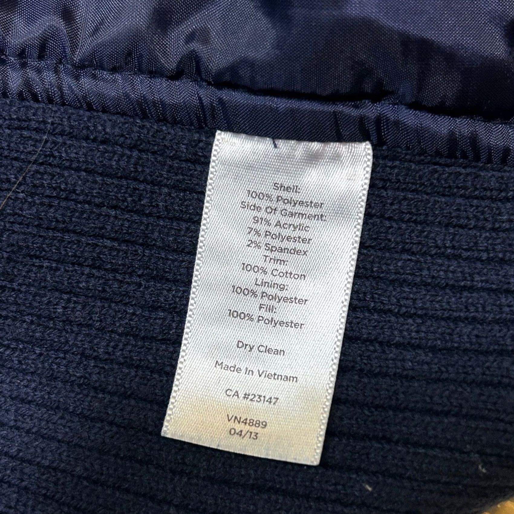 Talbots Talbots Quilted Puffer Vest Sleeveless Womens Small Petite Blue Full Zip Pockets Size XXS / US 00 / IT 34 - 5 Thumbnail
