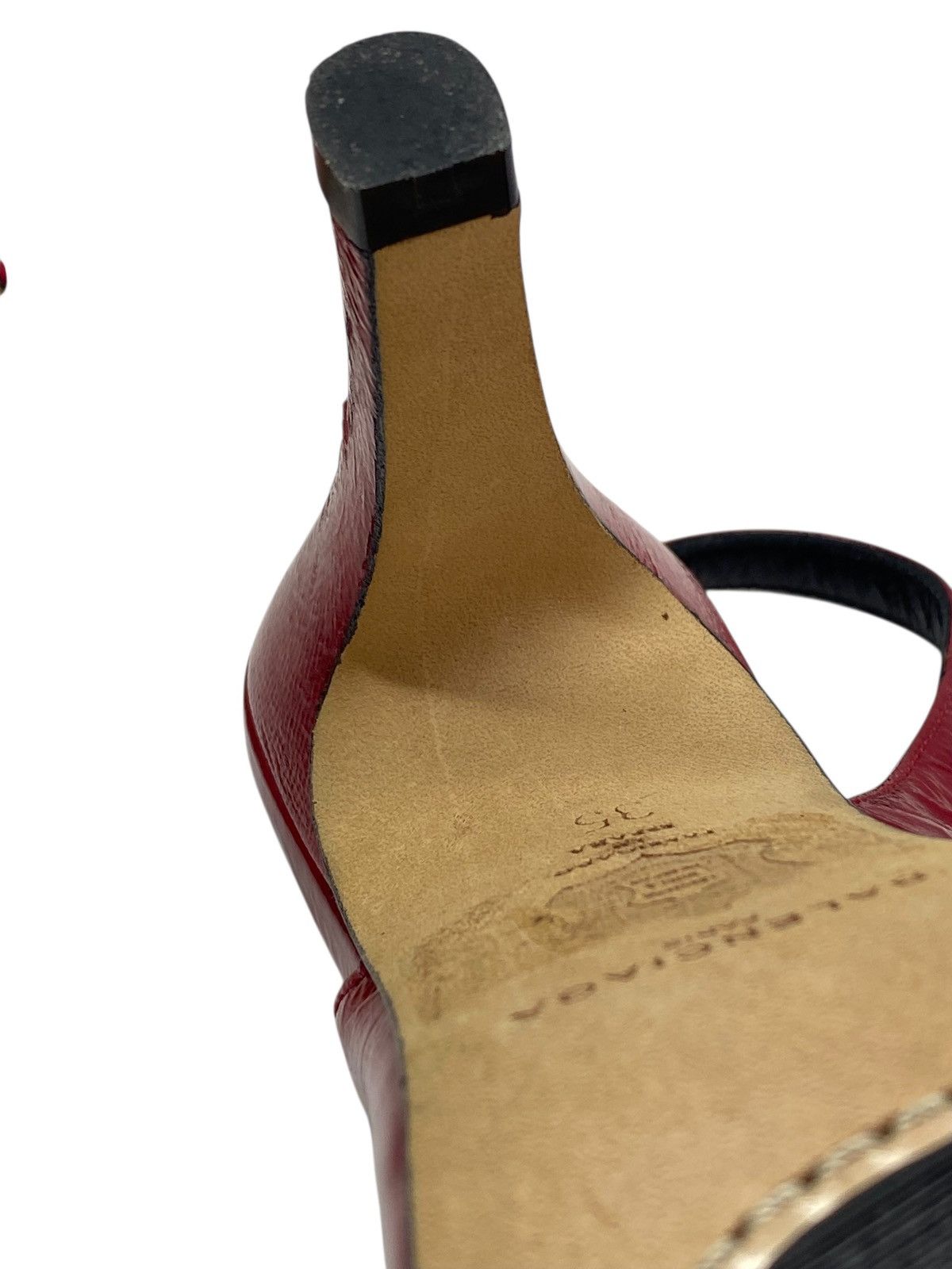Balenciaga 🔥 BALENCIAGA RED HEELS Y2K CUTOUT SLINGBACK DIVA ENERGY Size US 4 / IT 34 - 22 Thumbnail