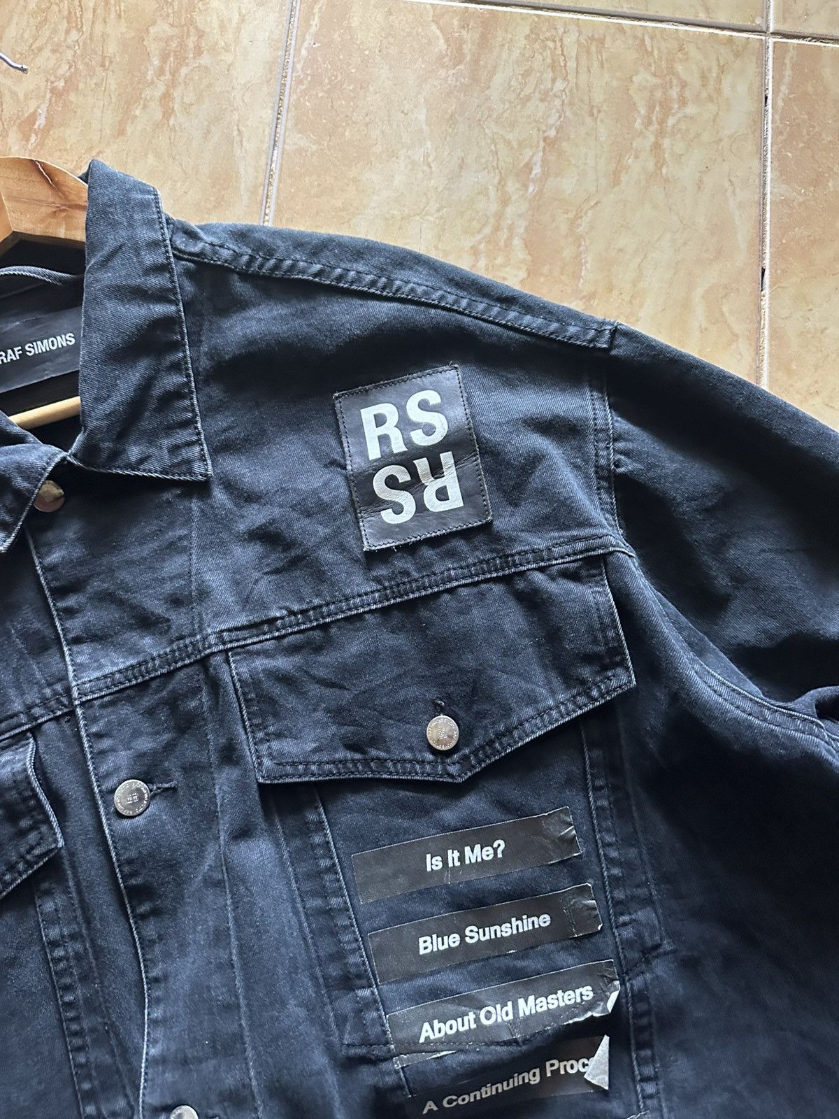 Raf Simons Raf Simons x Peter Saville SS18 Oversize Denim Jacket Black Size US S / EU 44-46 / 1 - 7 Thumbnail