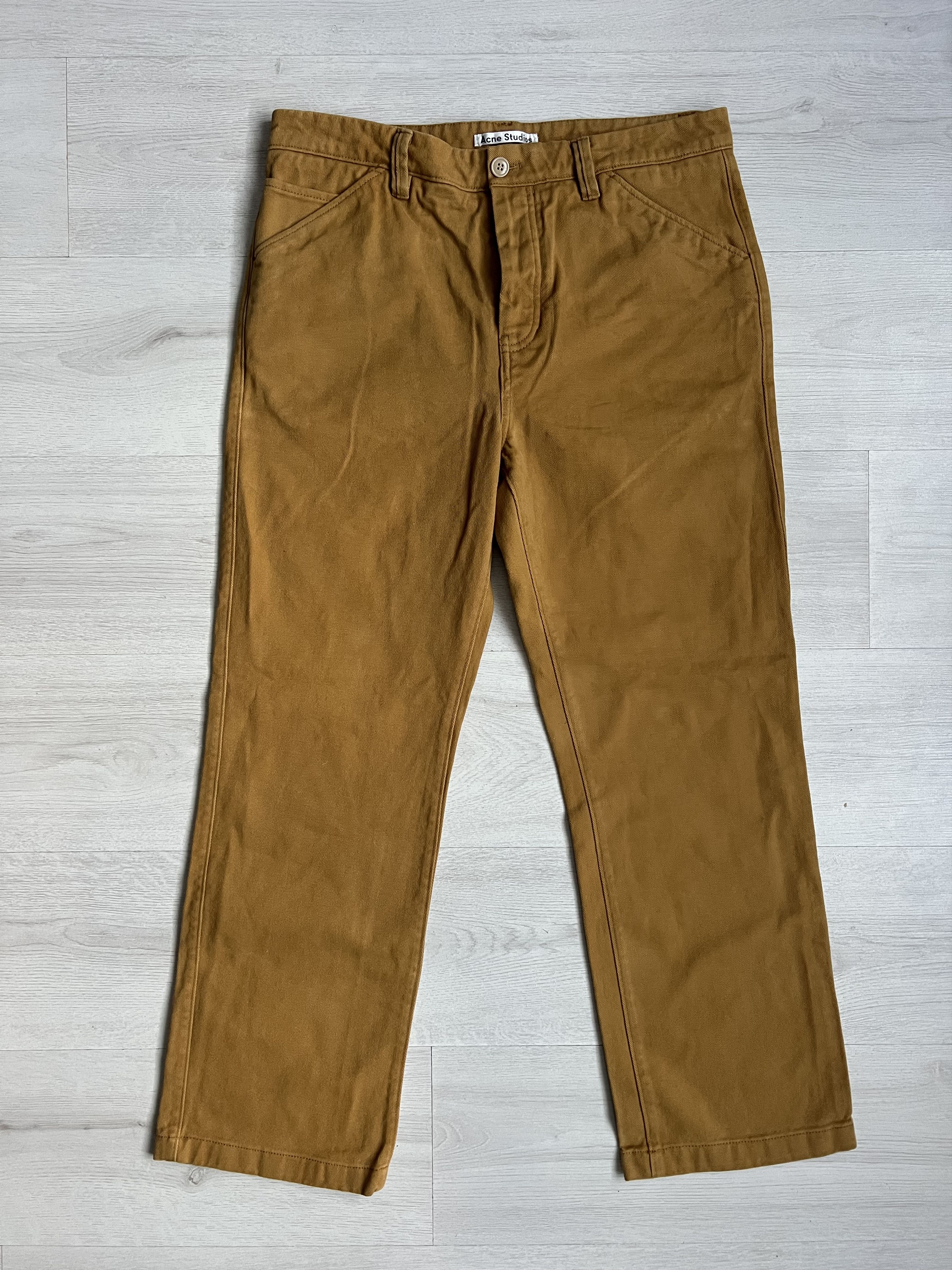 Acne Studios Acne Studios Wide Pants Mustard Yellow Size US 36 / EU 52 - 1 Thumbnail