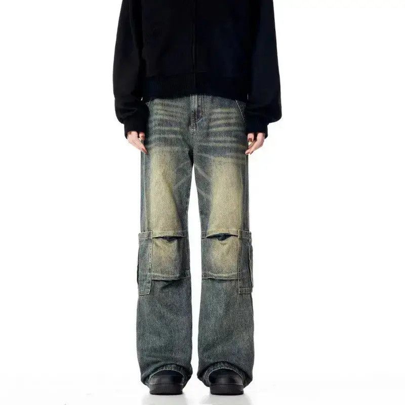 Japanese Brand Retro loose wide leg casual jeans Size US 32 / EU 48 - 1 Thumbnail