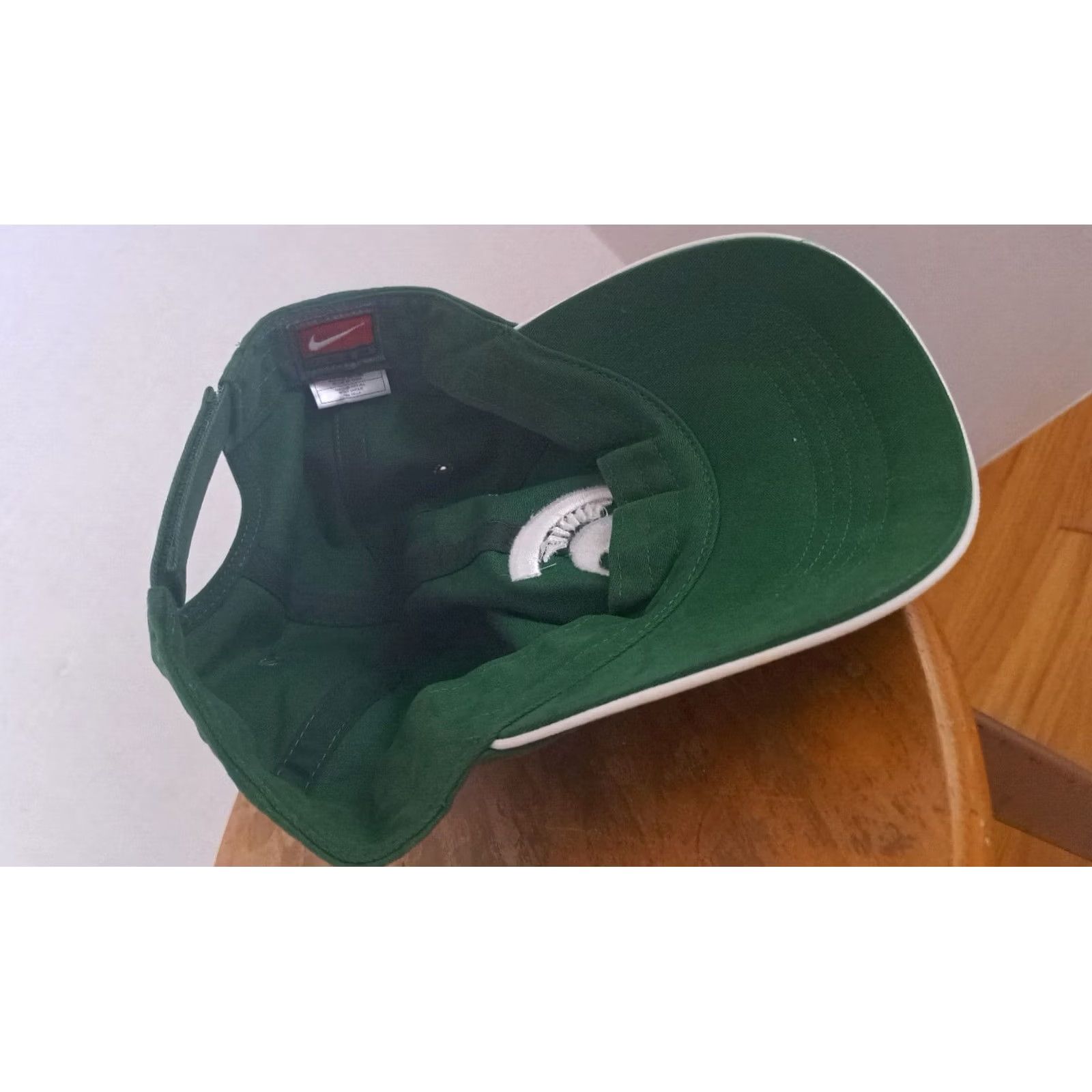 Nike VINTAGE? Michigan State Spartans Nike Baseball Hat Adjustable Men Green Cap Size ONE SIZE - 7 Thumbnail