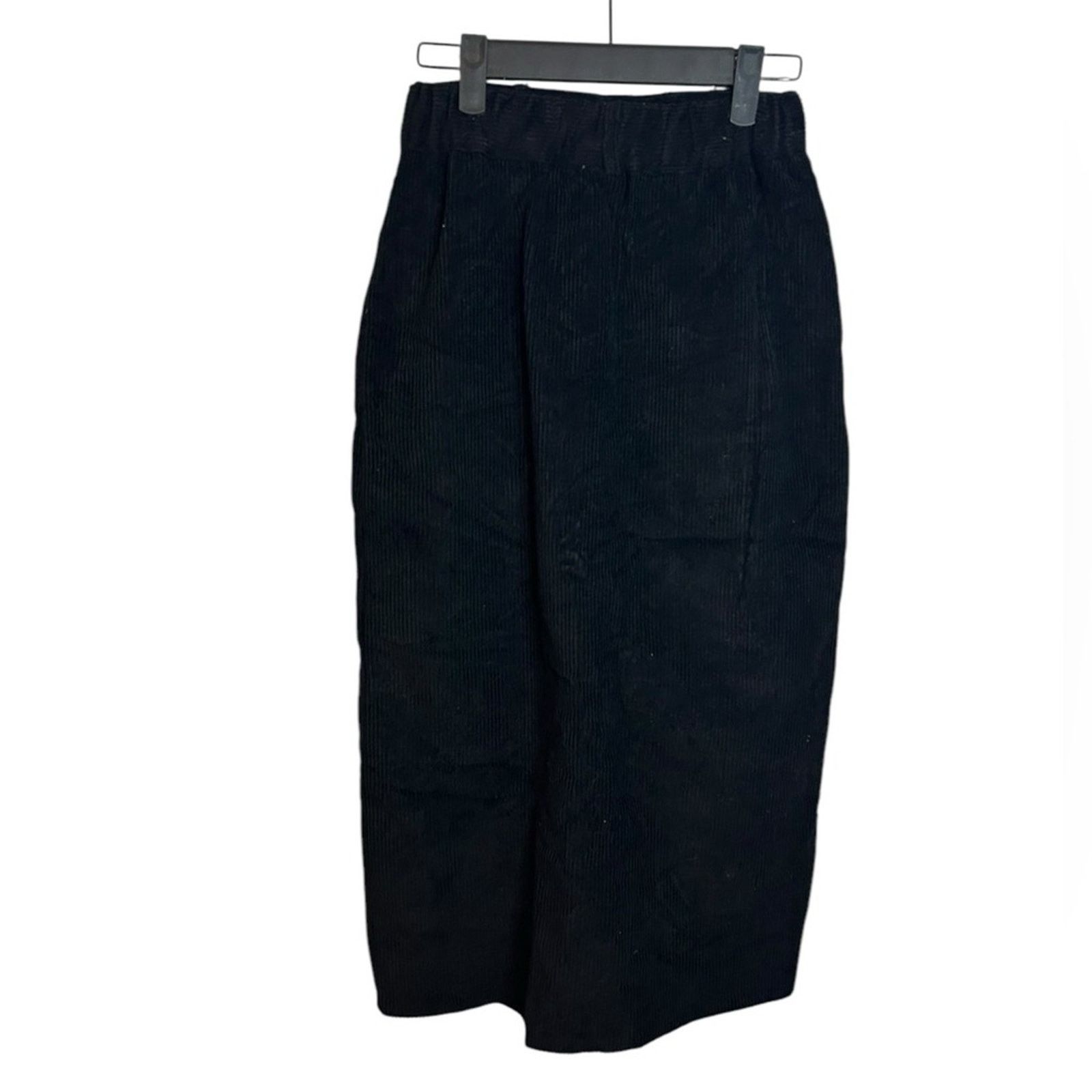 Other Pinkyotto Black Corduroy Midi Skirt Size 27" / US 4 / IT 40 - 2 Thumbnail