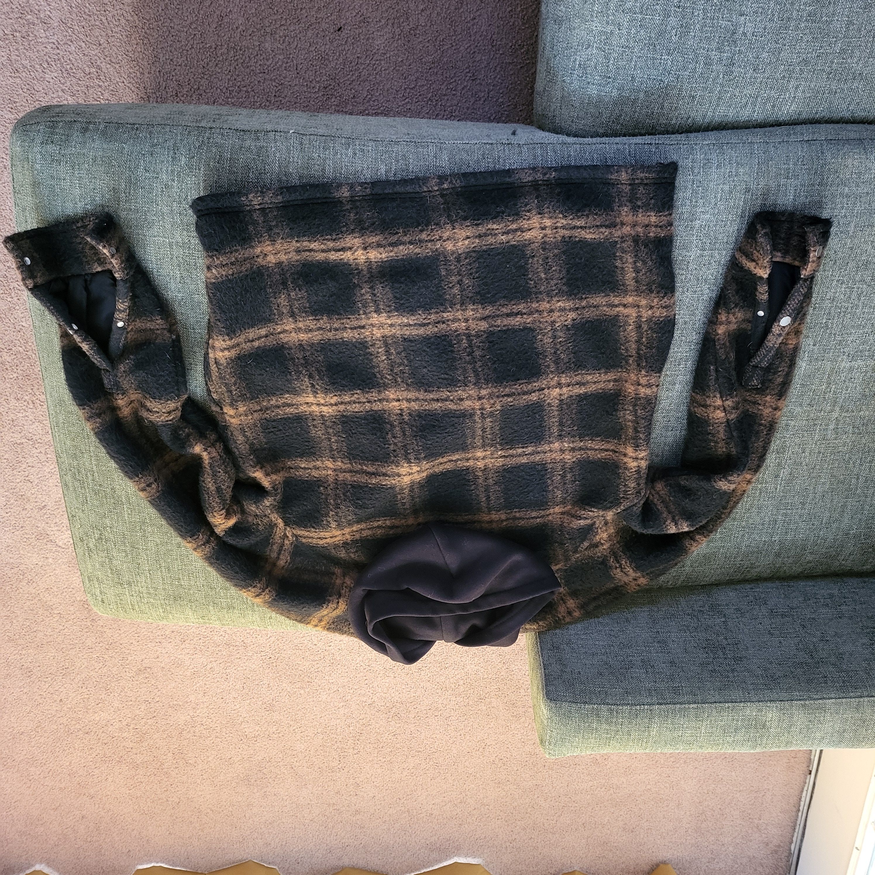 Represent Clo. Represent - Hooded Overshirt (Plaid Rust) Size US S / EU 44-46 / 1 - 3 Thumbnail
