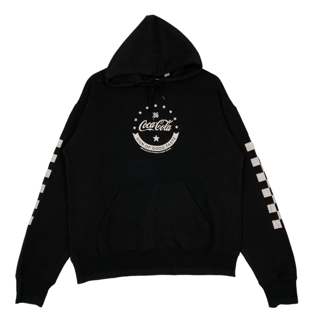 Coca Cola × Vintage Vintage Coca Cola Printed Hoodie Sweater Black Pullover Size US L / EU 52-54 / 3 - 1 Thumbnail