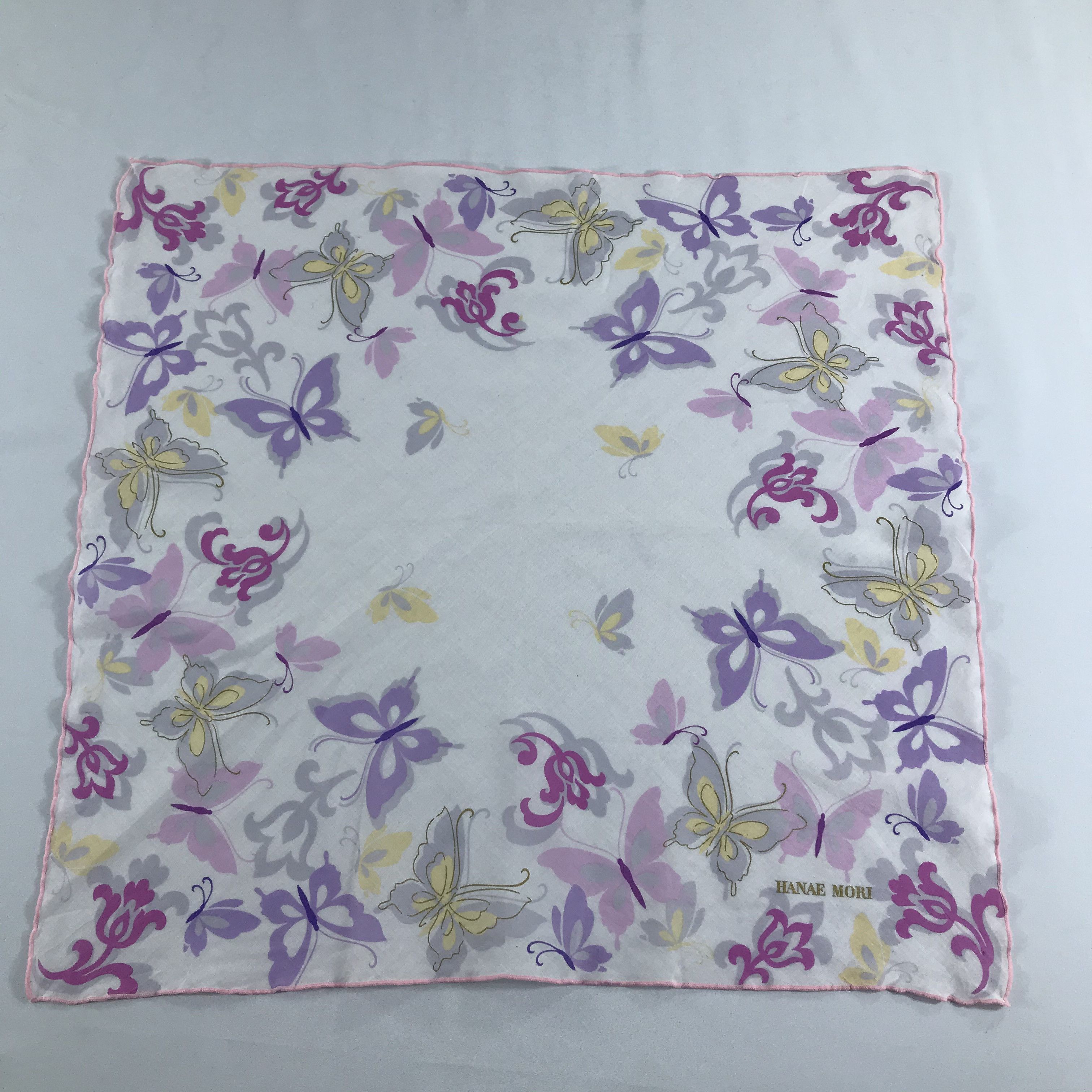 Hanae Mori Hanae Mori Handkerchief Neckerchief Bandana H1109 Size ONE SIZE - 2 Thumbnail