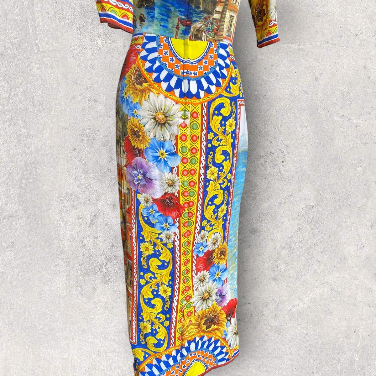 Dolce & Gabbana SS16 Runway Sorento Sequin Silk Dress Size XS / US 0-2 / IT 36-38 - 7 Thumbnail