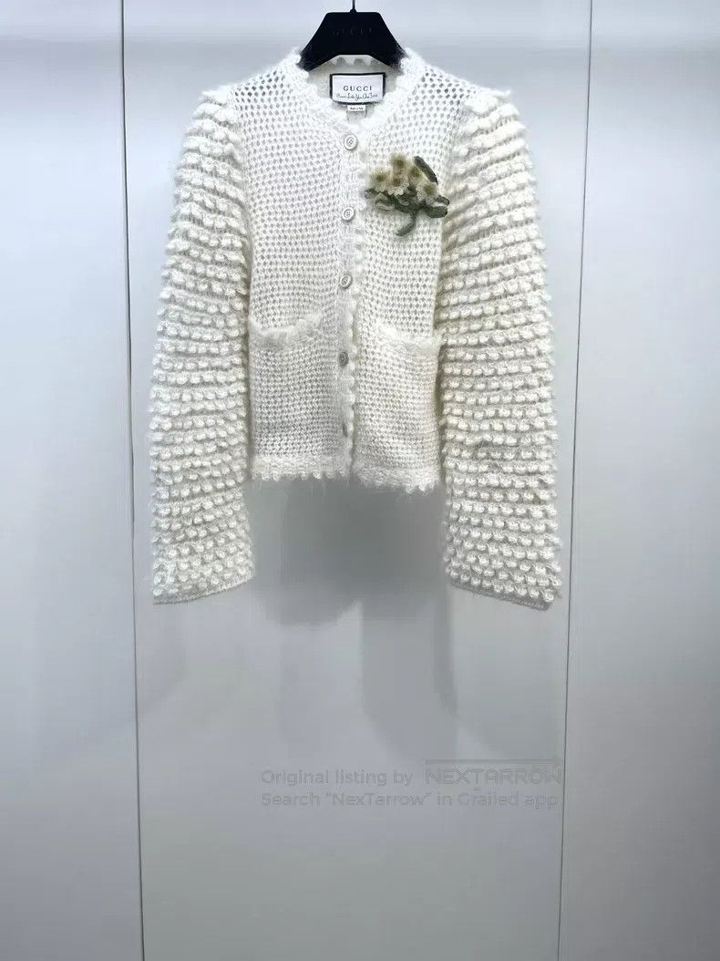 Gucci Gucci Mahai Hair Little Daisy Brooch Cardigan coat Size XS / US 0-2 / IT 36-38 - 1 Thumbnail